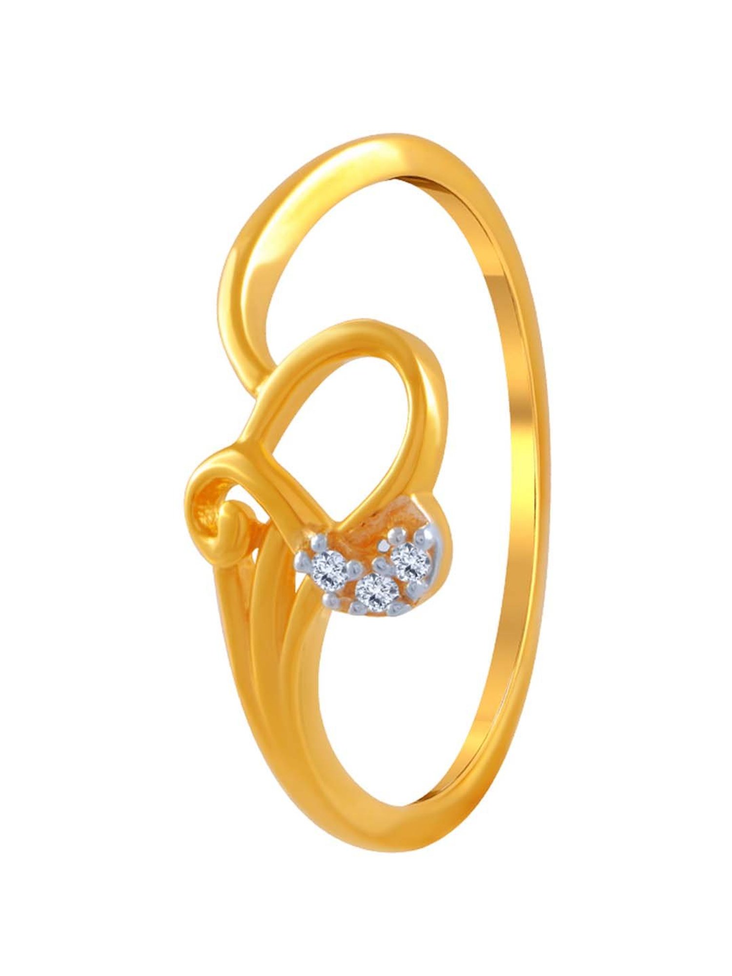 Buy Vighnaharta cz alloy Gold plated Valentine collection Initial '' M ''  Letter with heart ring alphabet collection for women and Girls Online at  Best Prices in India - JioMart.