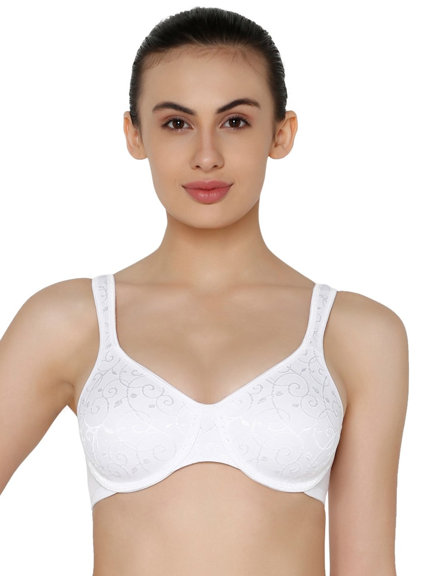  Triumph Elegant Cotton N Non Wired Full Cup Bra White (0003)  38D CS : Clothing, Shoes & Jewelry