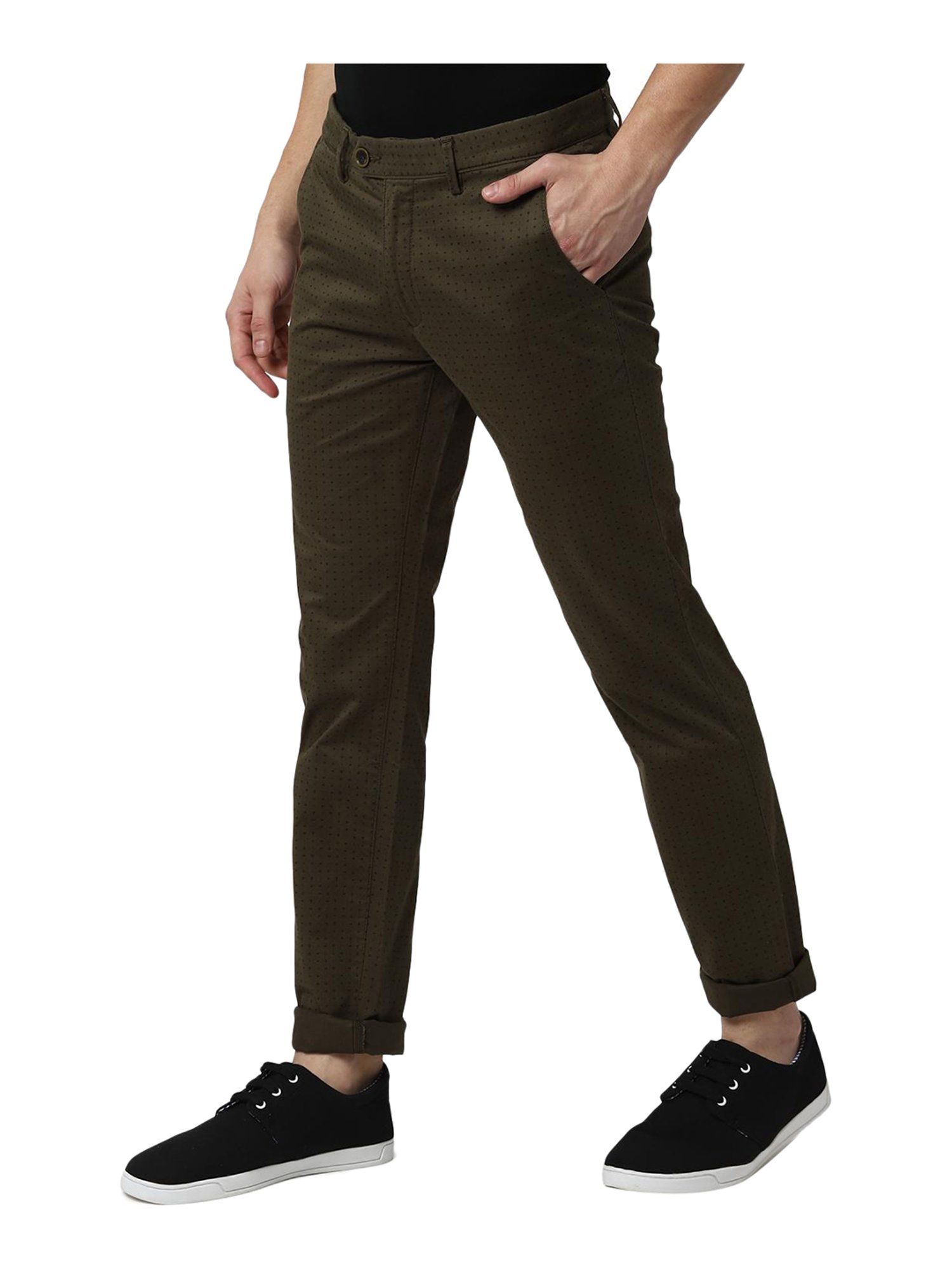 Buy Men Brown Textured Super Slim Fit Trousers Online  406714  Peter  England