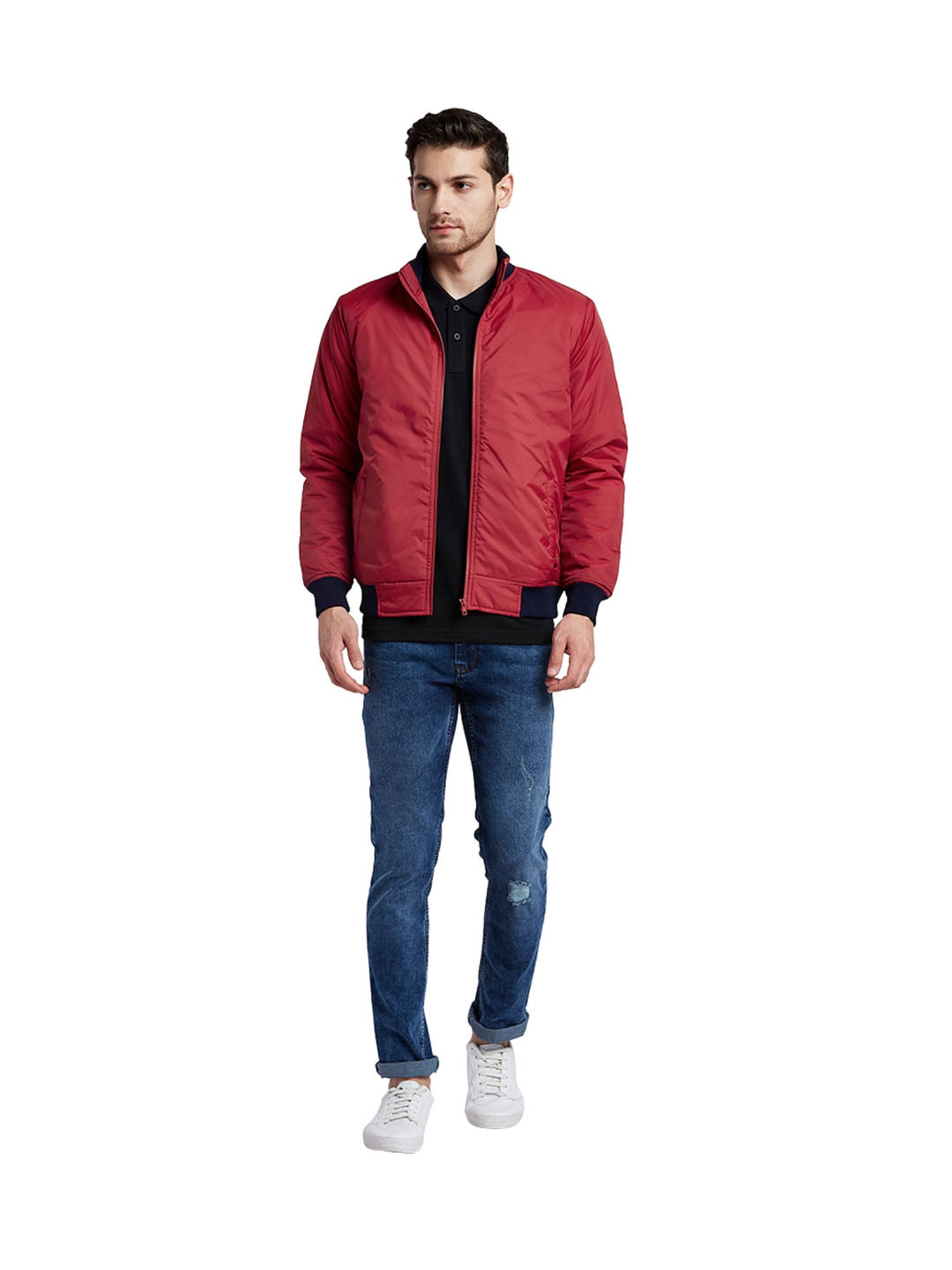 Buy Parx Medium Red Jacket for Men Online @ Tata CLiQ