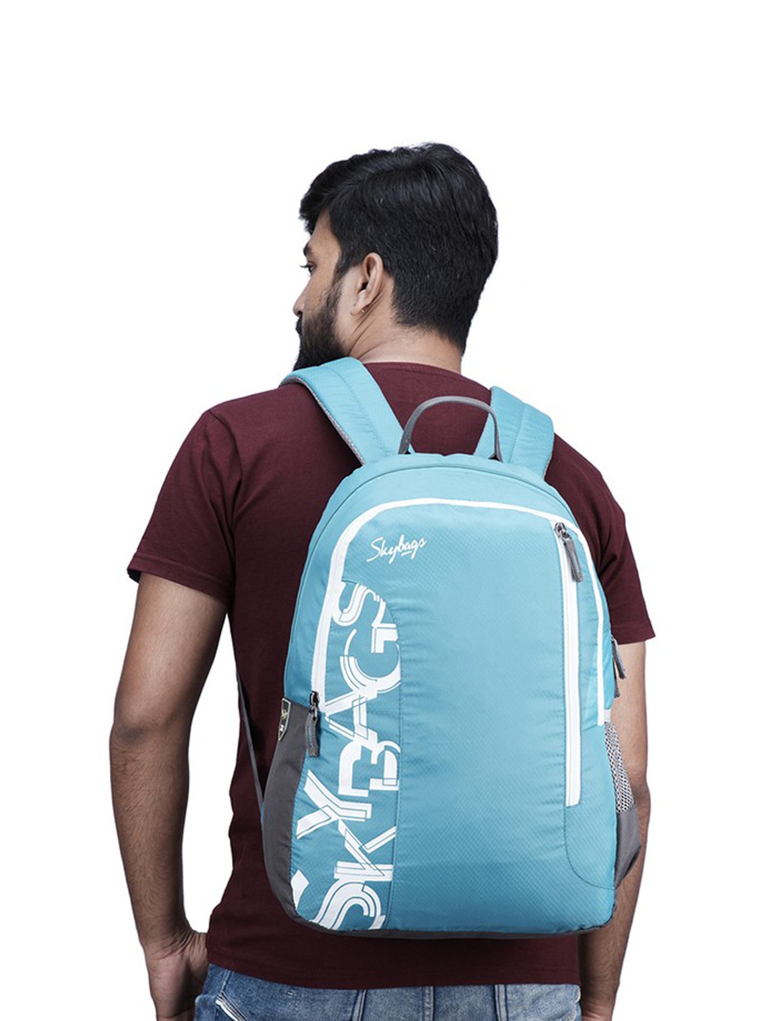 Buy Skybags Sky Blue Medium Backpack 