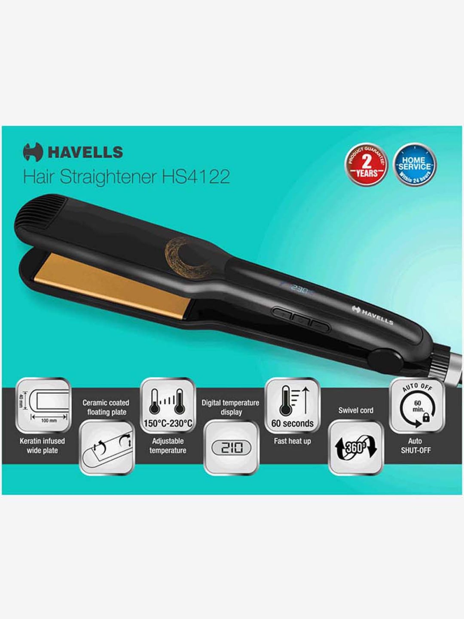 how to use havells hair straightener