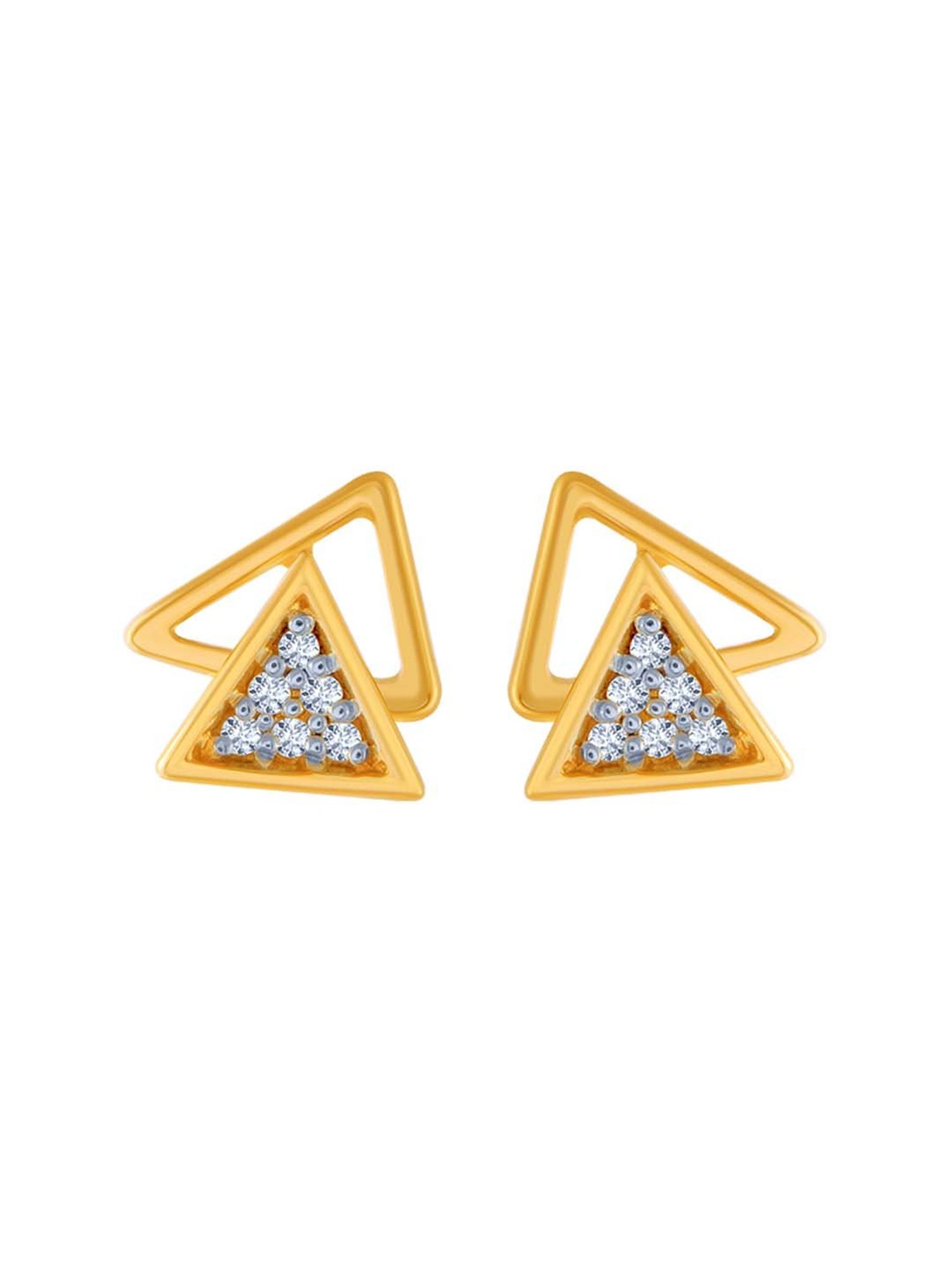 Buy quality Kite shaped 18 karat hallmarked diamond earrings pair 6top90 in  Pune