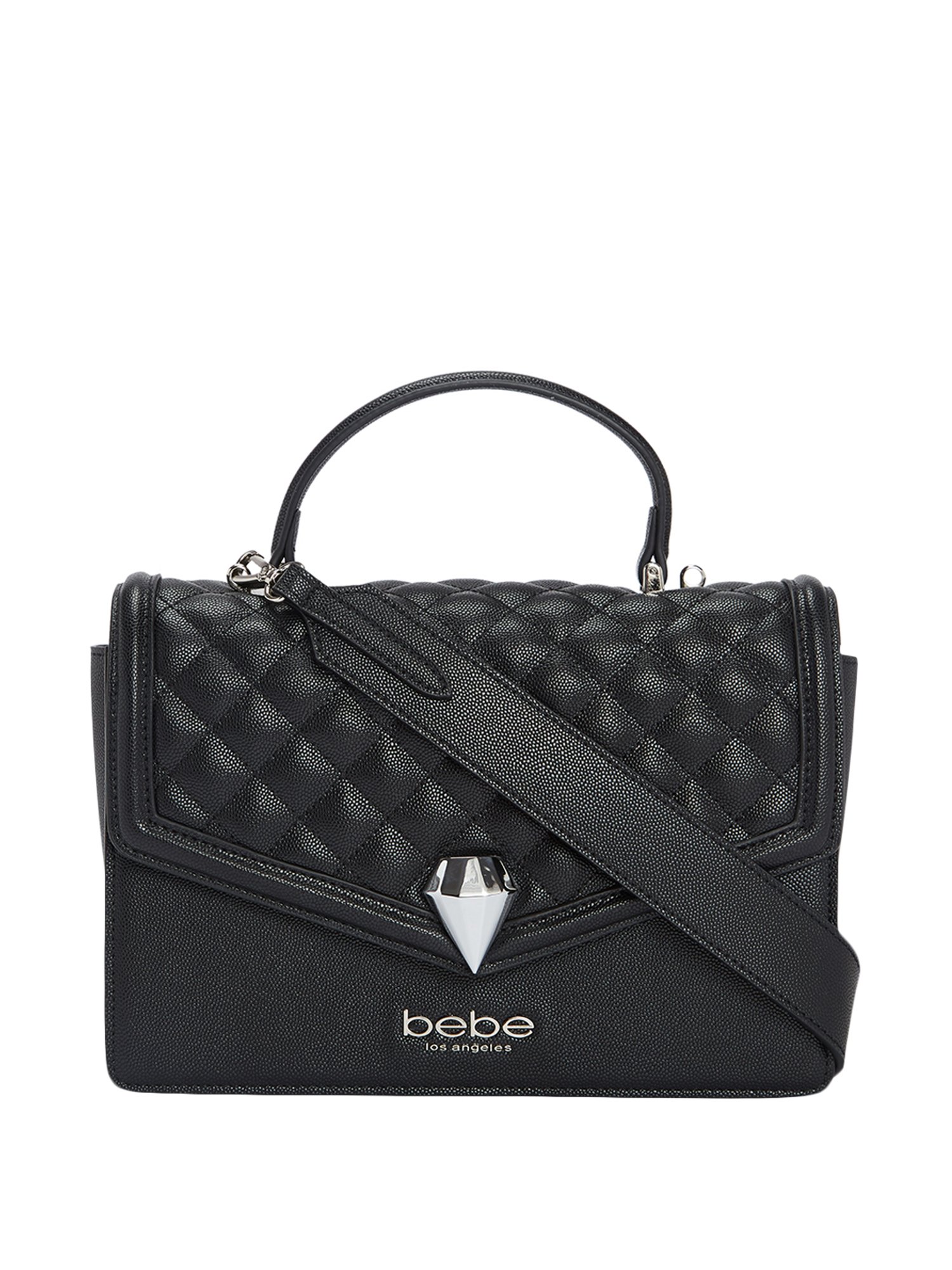 Buy Bebe Black Quilted Medium Sling Handbag Online At Best Prices Tata Cliq