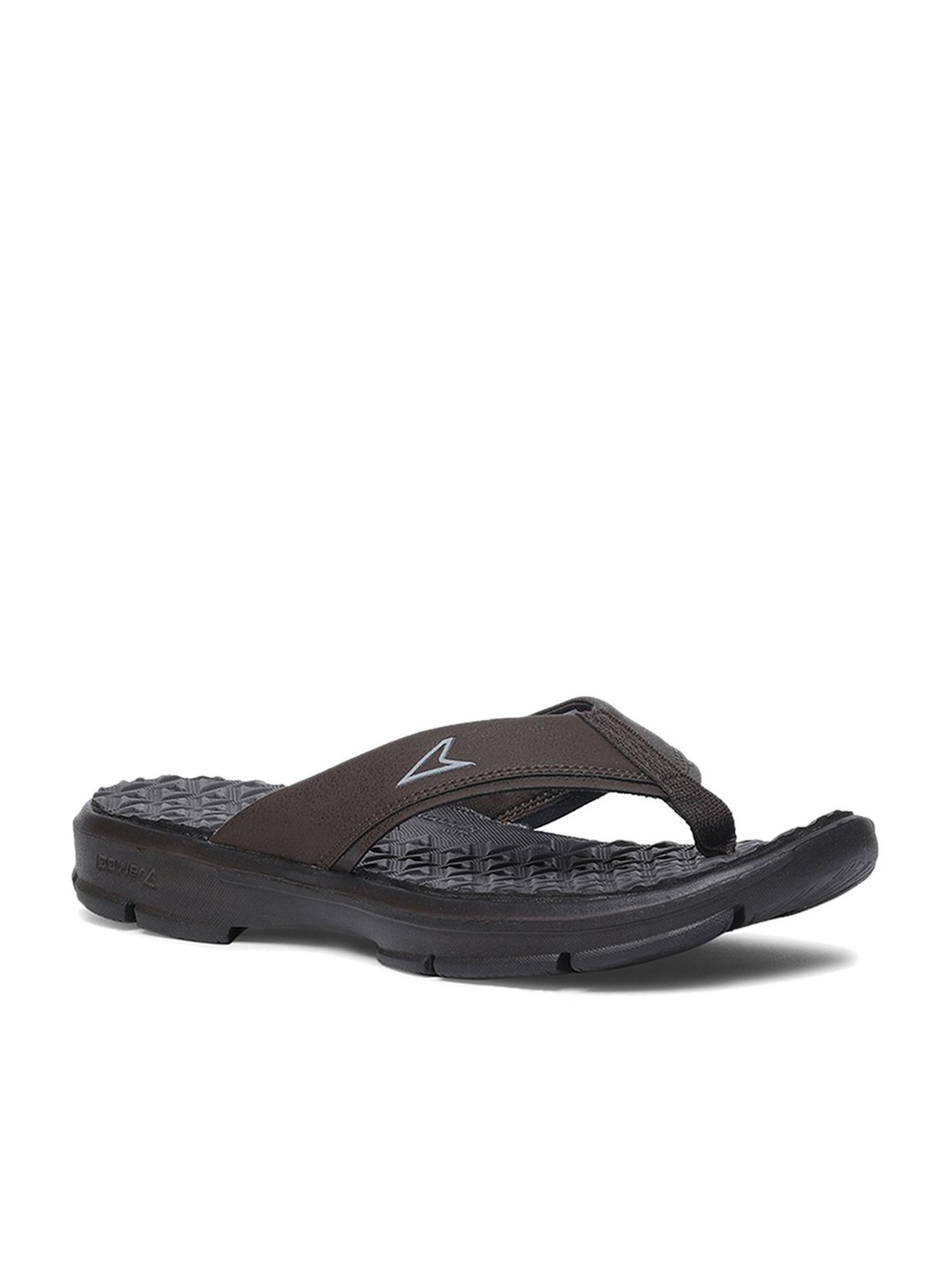 Buy Power by Bata Soft Dark Brown Flip Flops for Men at Best Price