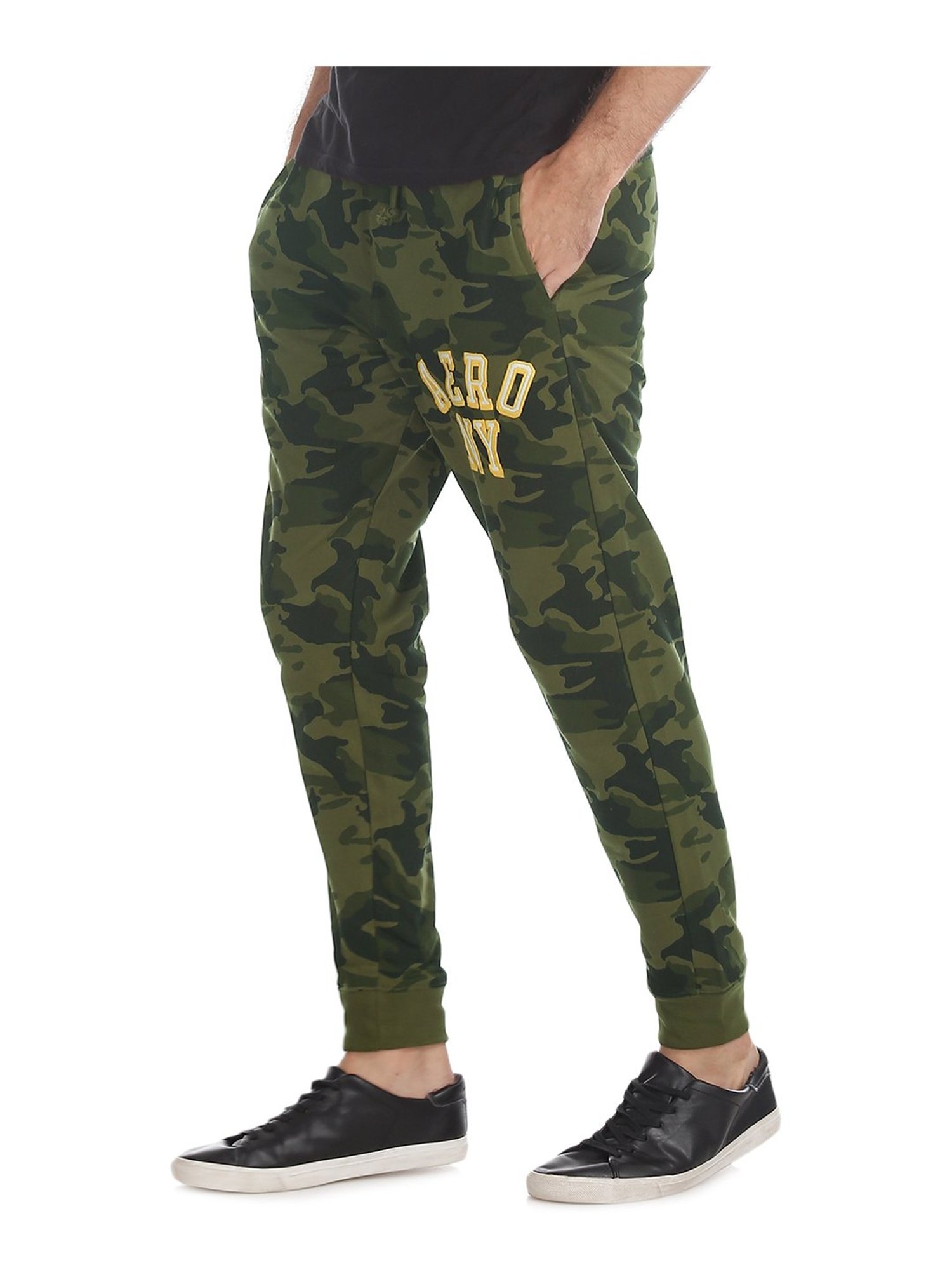 camouflage print joggers