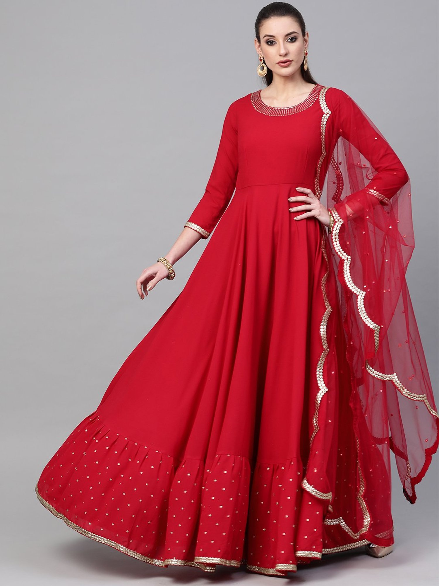 long sleeves anarkali kurta