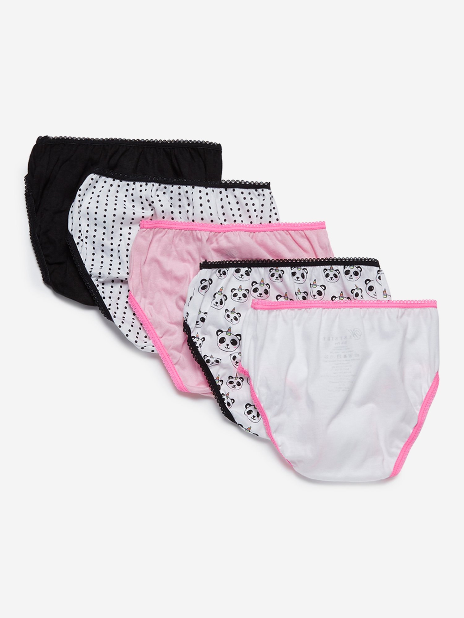 Buy HOP Kids by Westside White Printed Briefs Pack of Five for