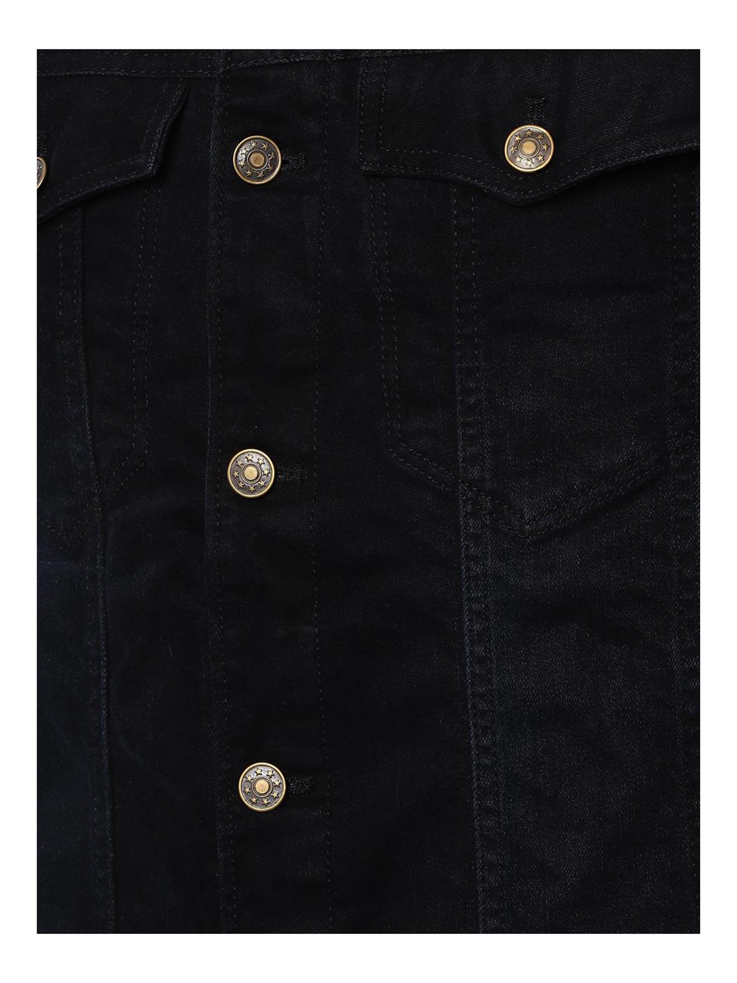 peter england black denim jacket