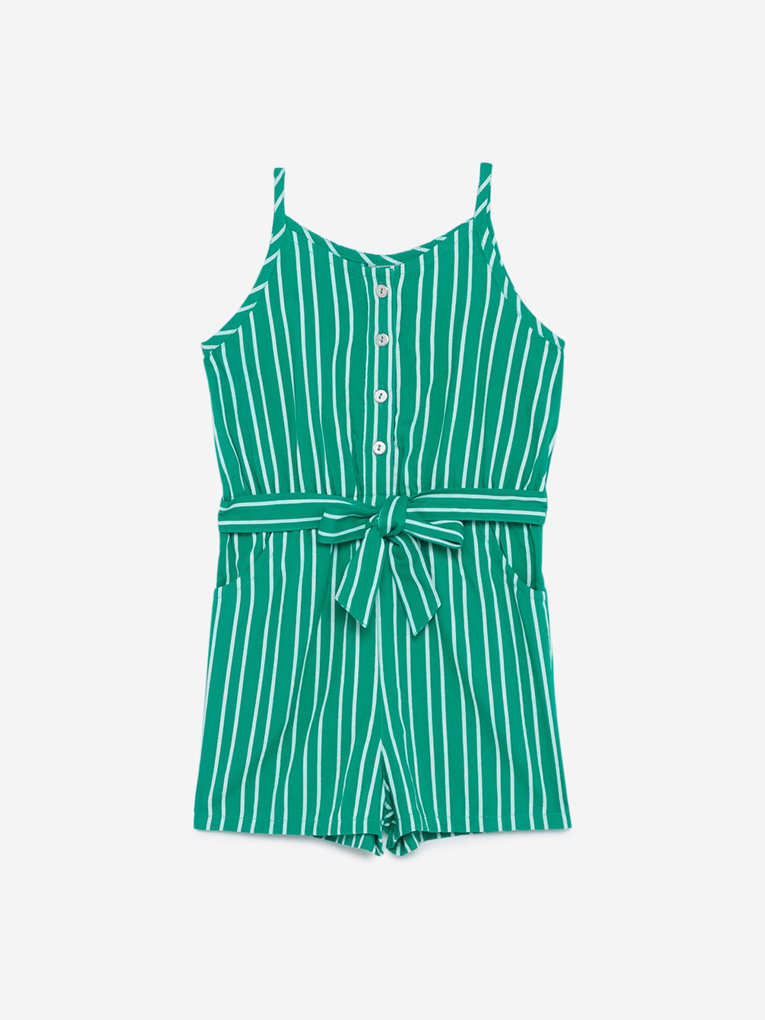 kids green jumpsuit