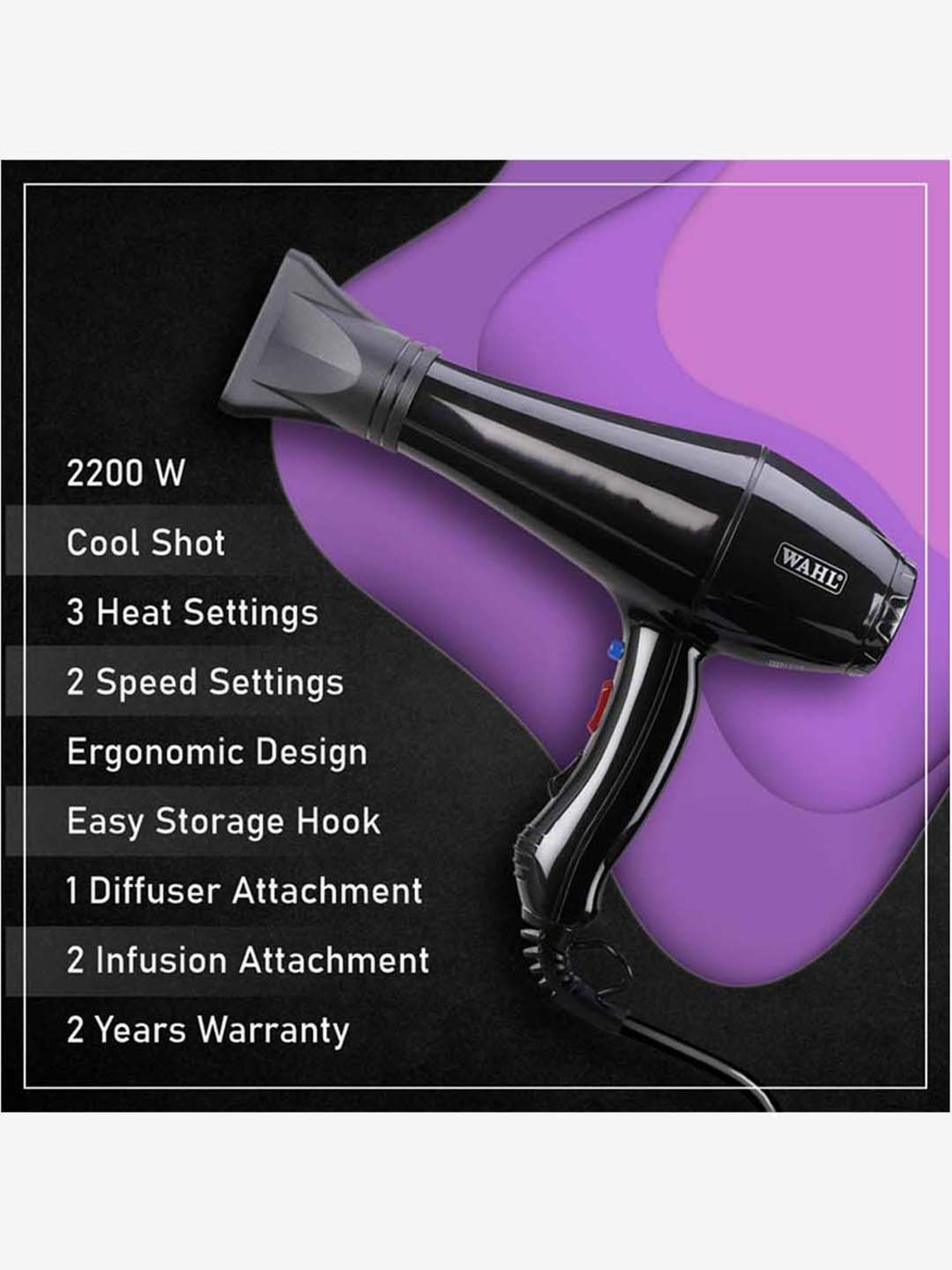 wahl hair dryer with diffuser