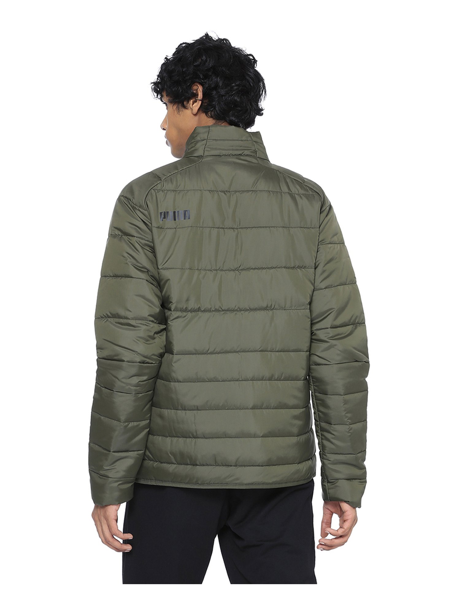 olive green puma jacket