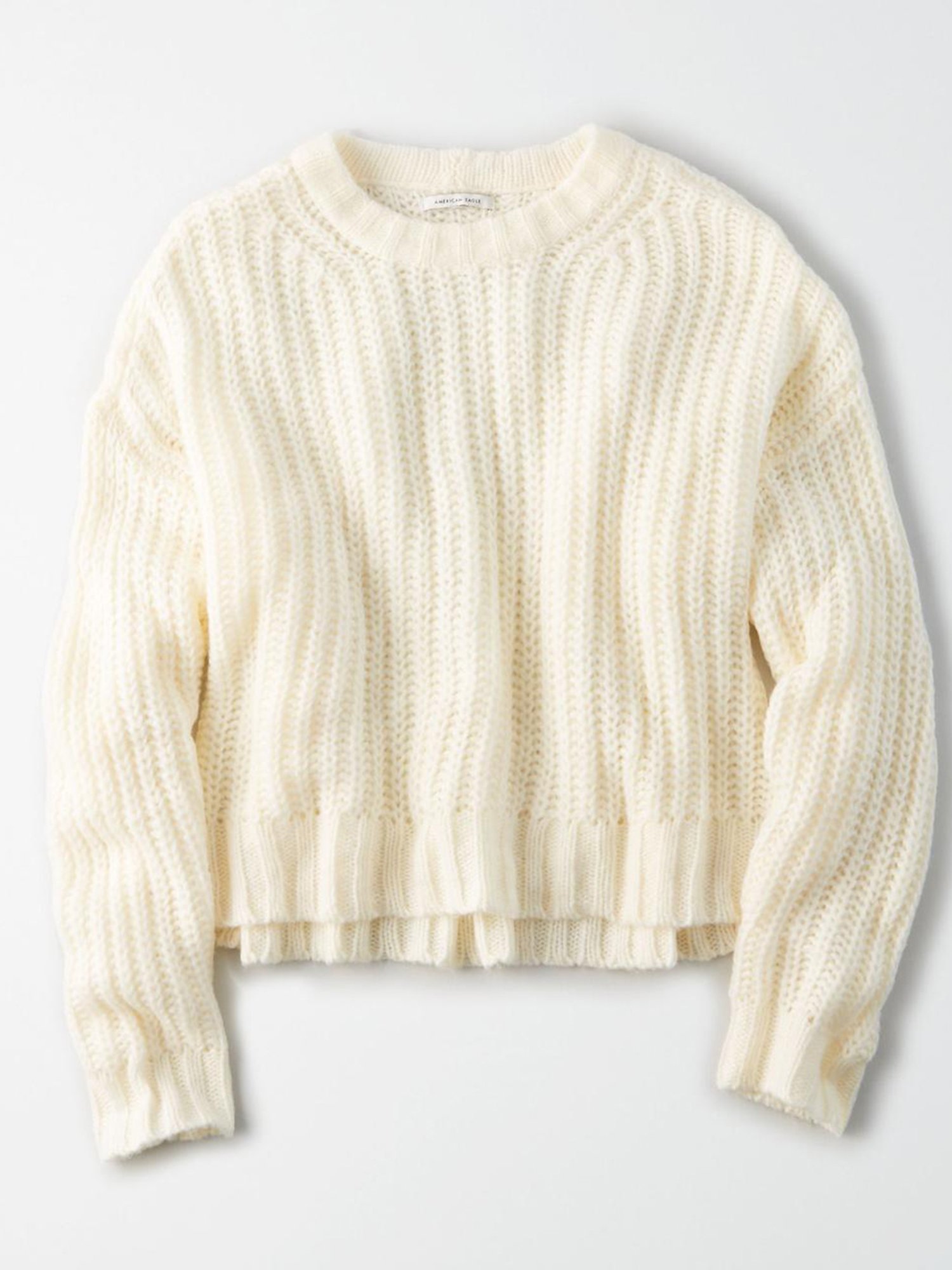 american eagle cream cardigan