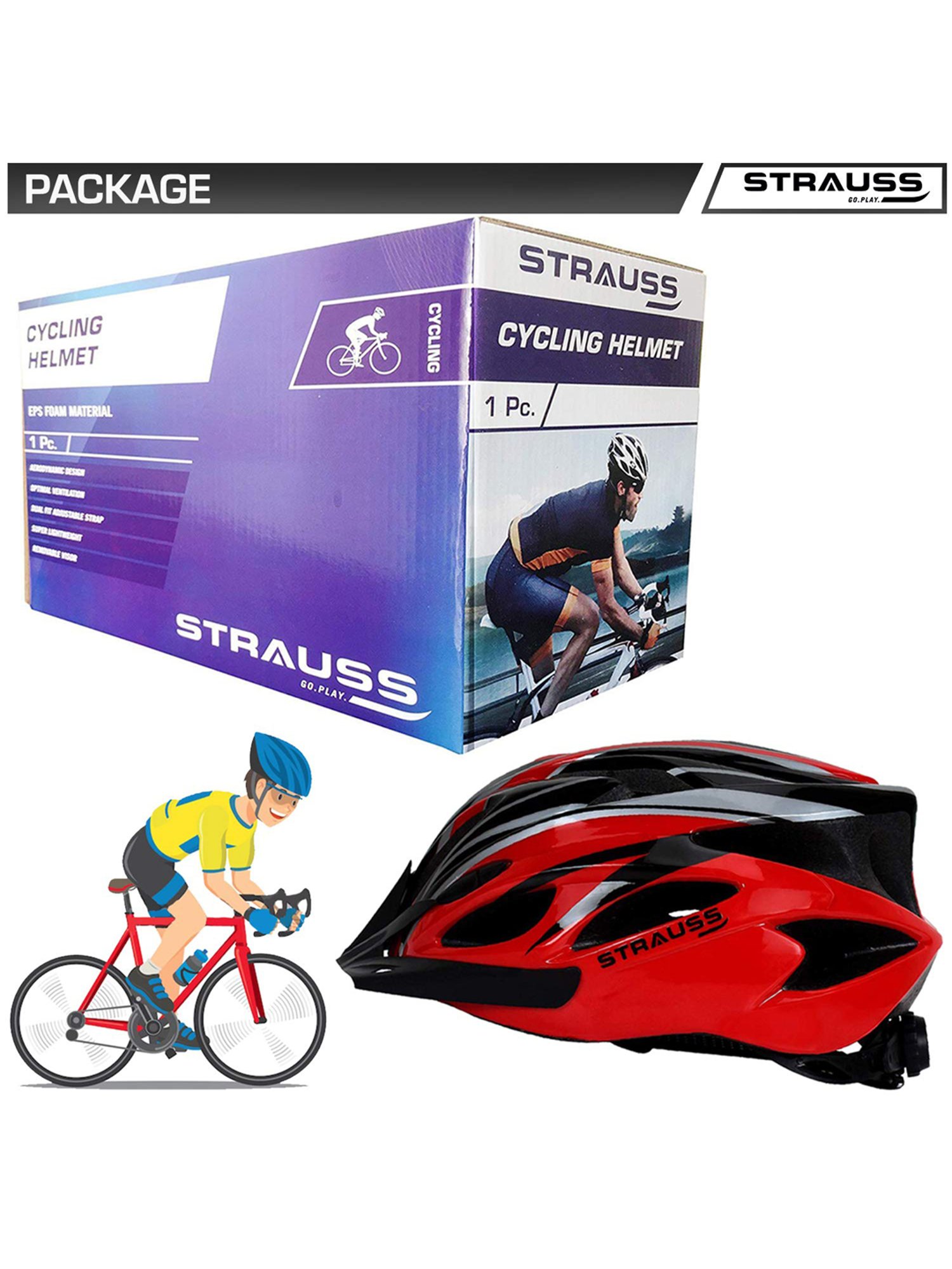 strauss cycling helmet