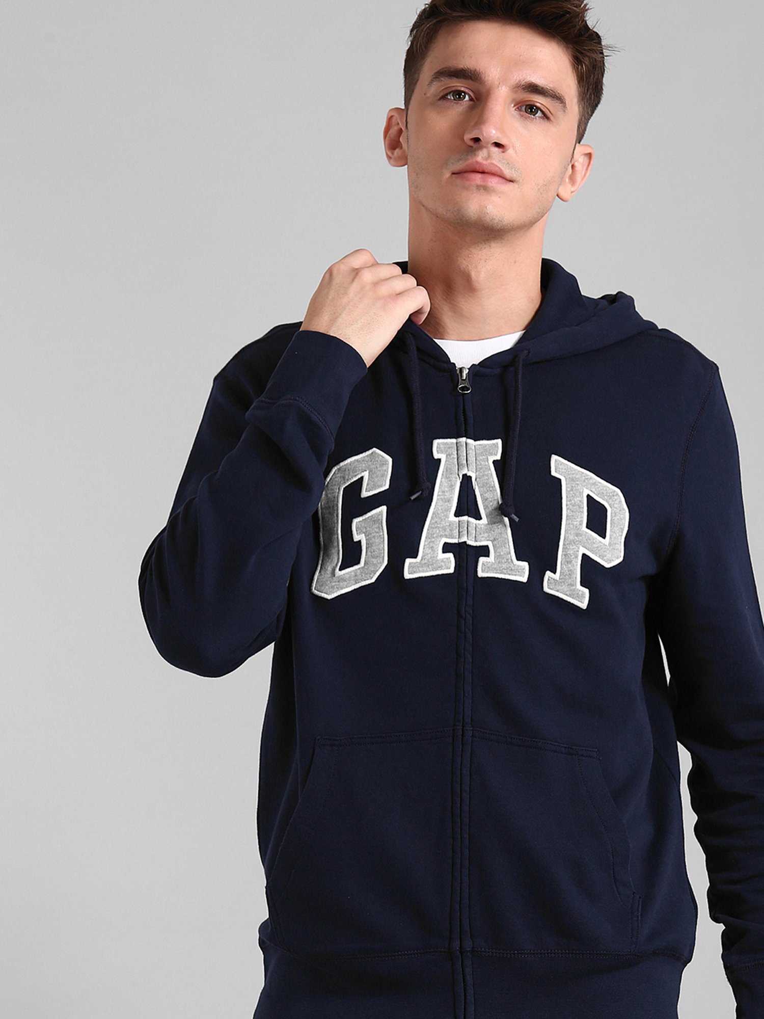 navy gap hoodie