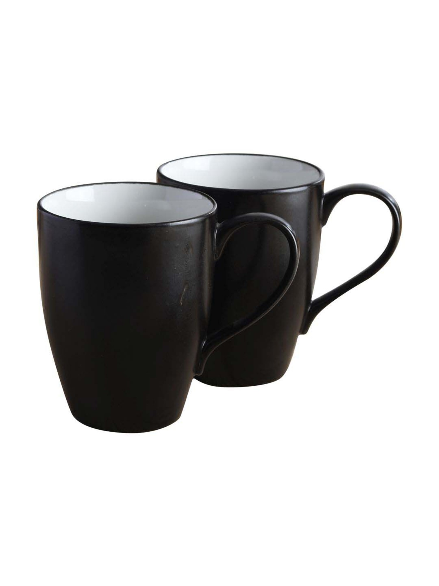 Matte Black Hica Coffee 14 oz Ceramic Coffee Mug with Handle 