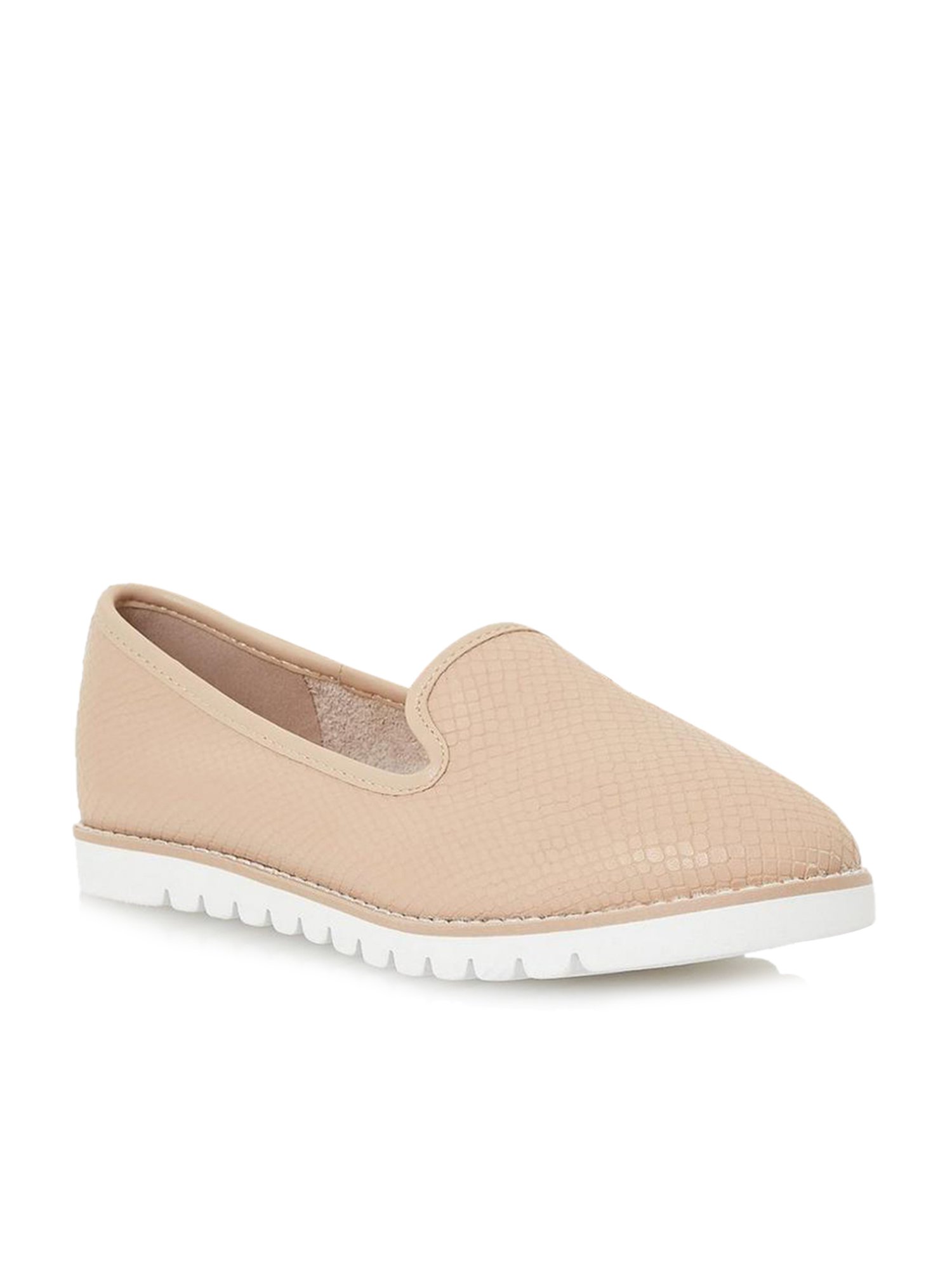 Buy Dune London Galleon Beige Loafers 