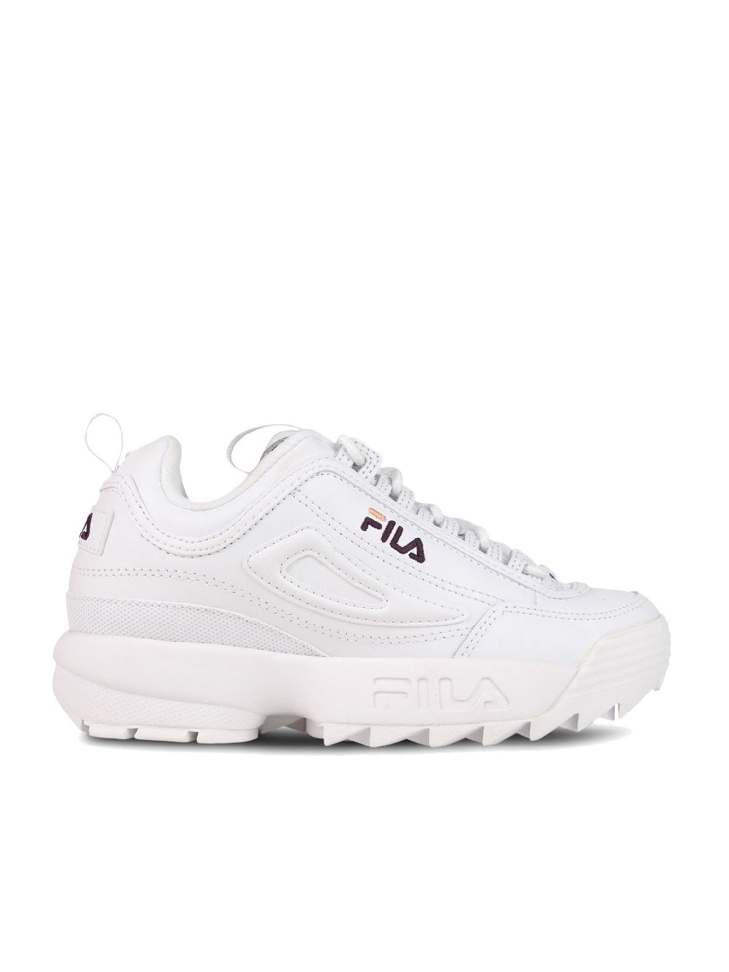 Fila disruptor shop wedge white