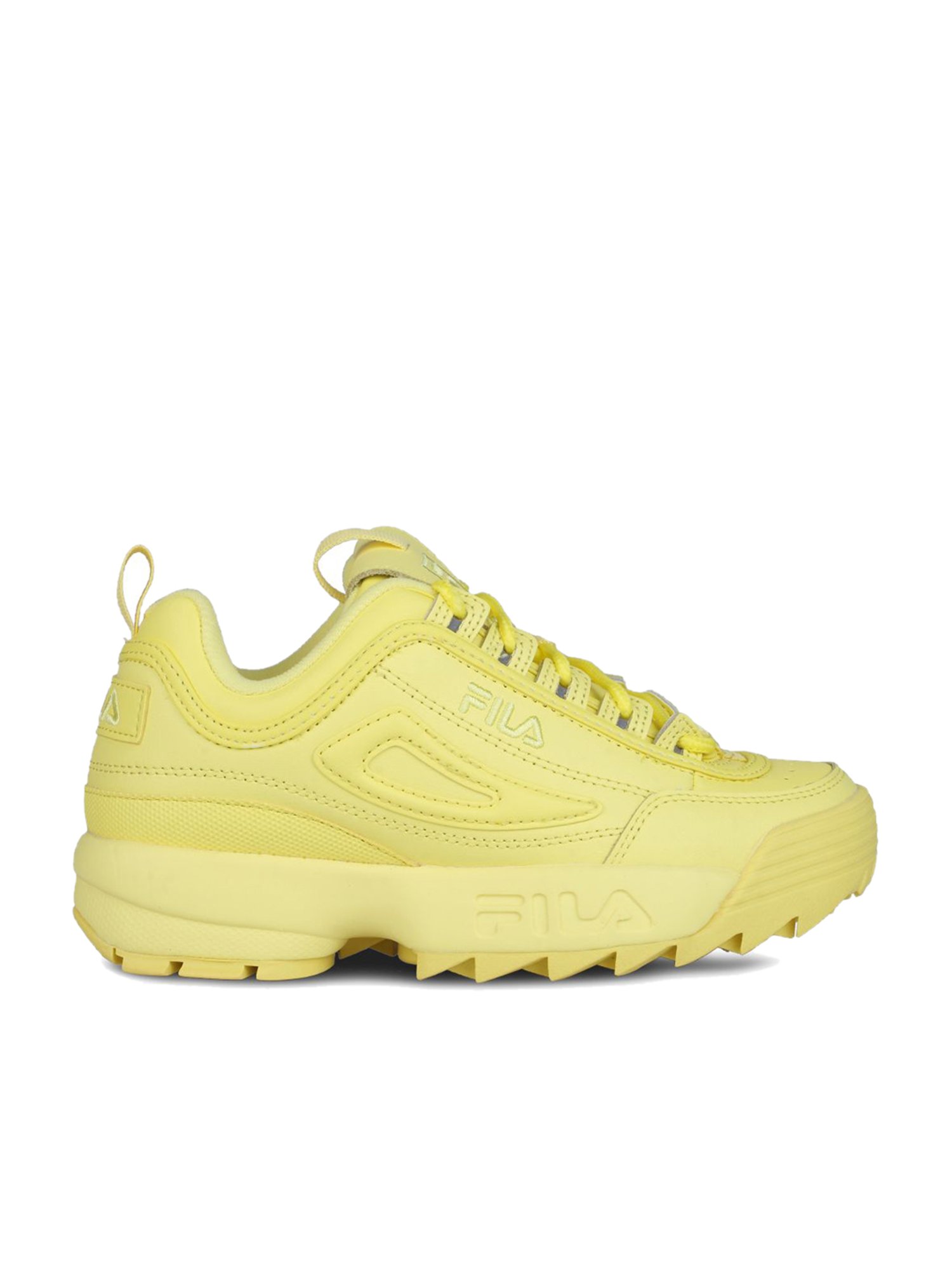 fila disruptor black and yellow