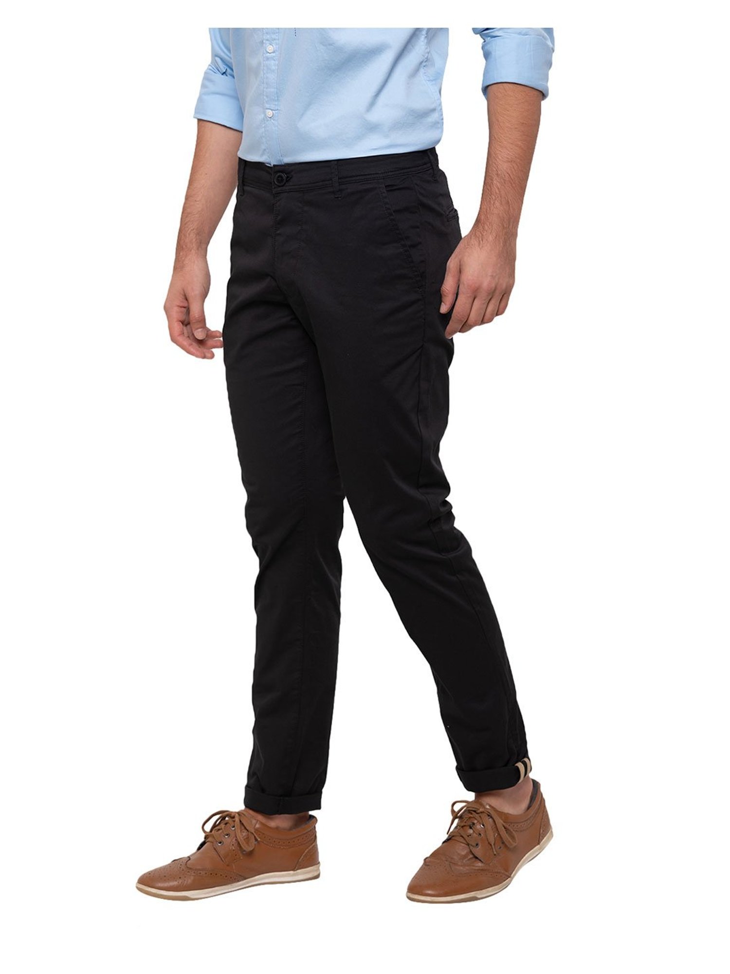 Buy BEING HUMAN Cotton Slim Fit Mens Trousers  Shoppers Stop
