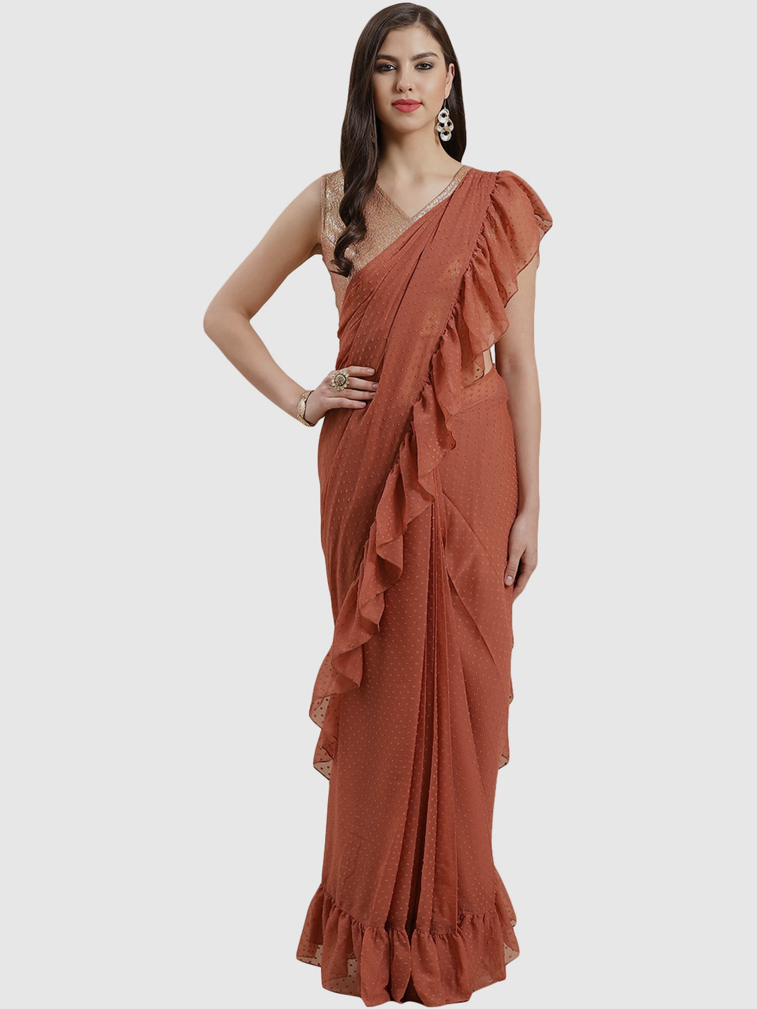 ready to wear saree pattern