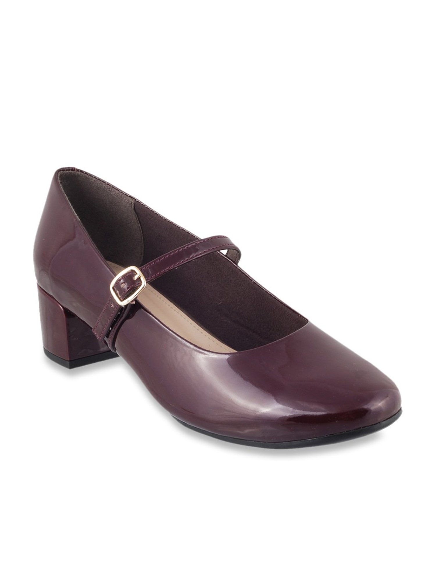 Buy Mochi Maroon Mary Jane Shoes for Women at Best Price @ Tata CLiQ