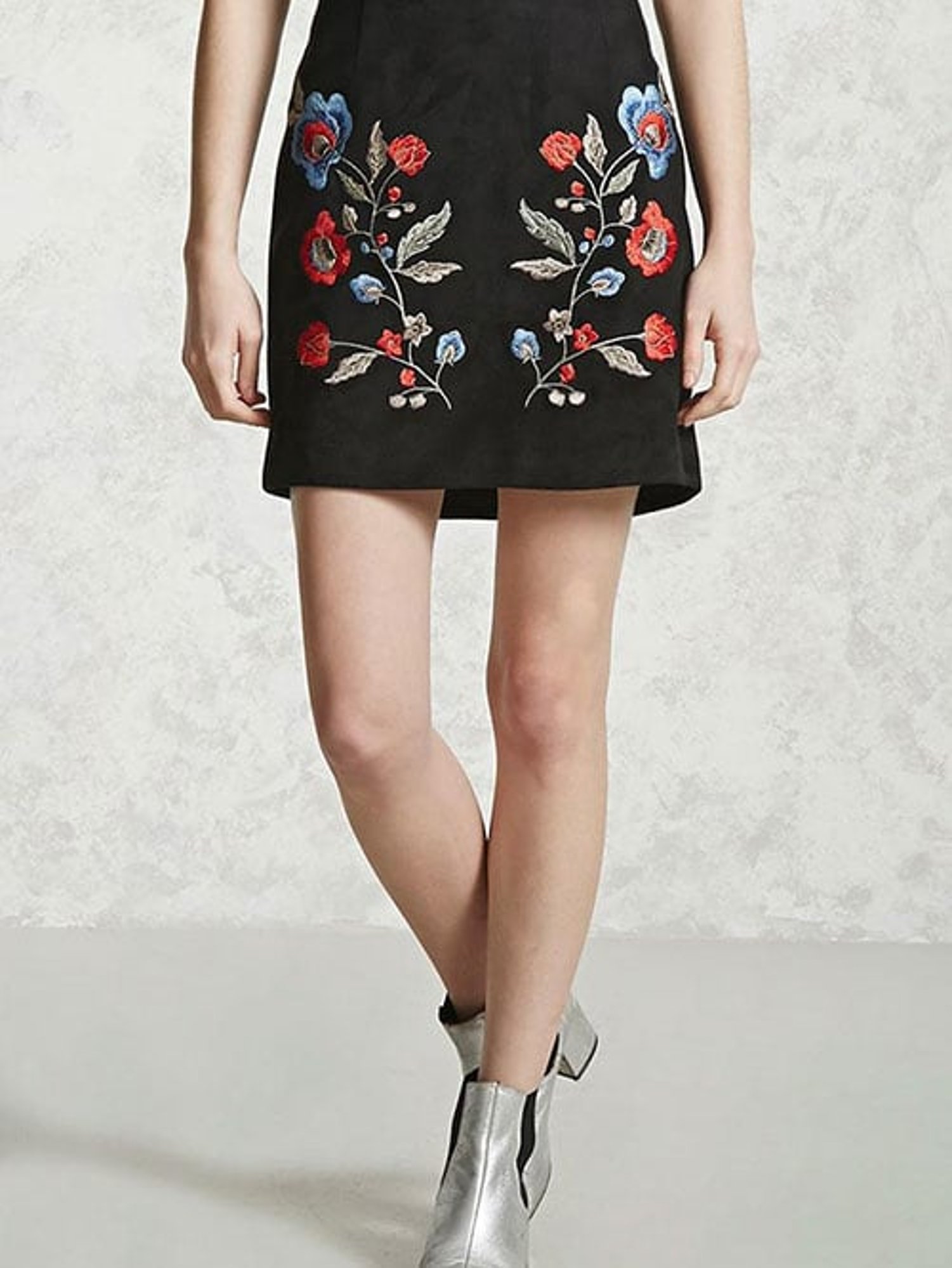 Floral embroidered skirt forever 21 best sale