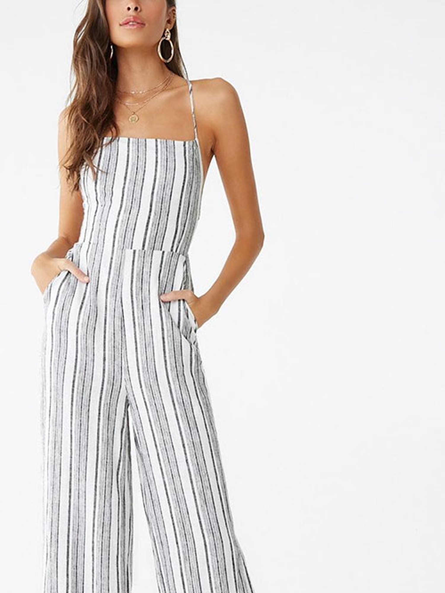 Shop Striped Cami Jumpsuit for Women from latest collection at Forever 21   39563973