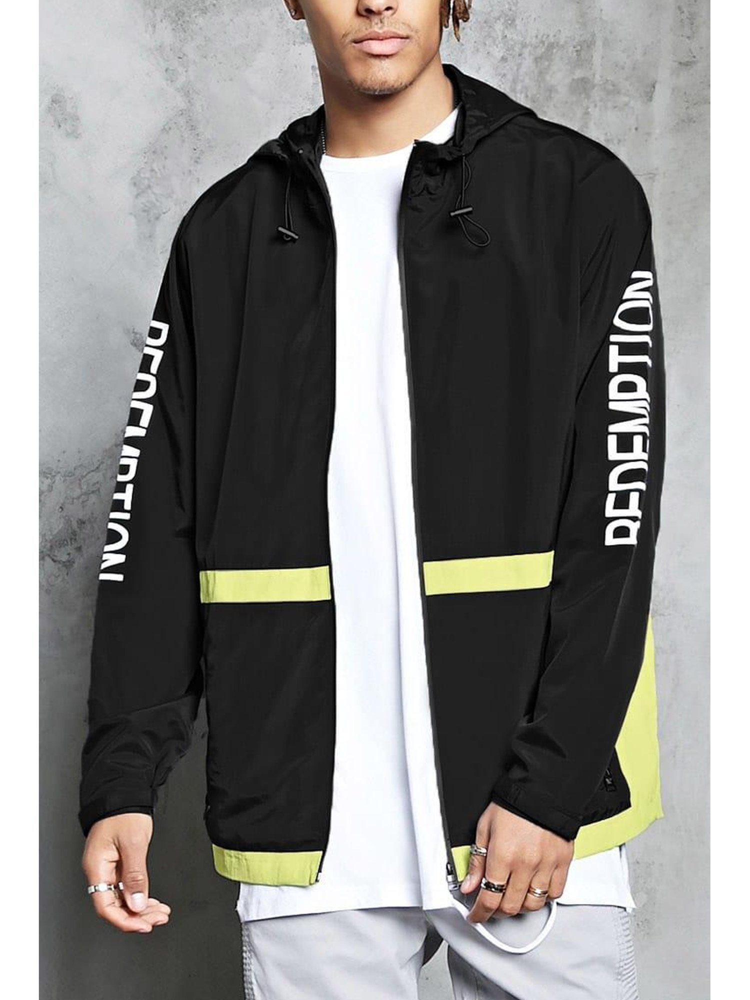 Buy Forever 21 White & Black Color Block Windbreaker Jacket for Women  Online @ Tata CLiQ