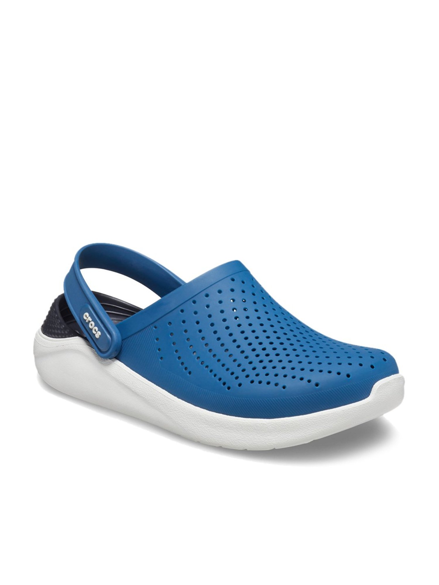 mens light blue crocs