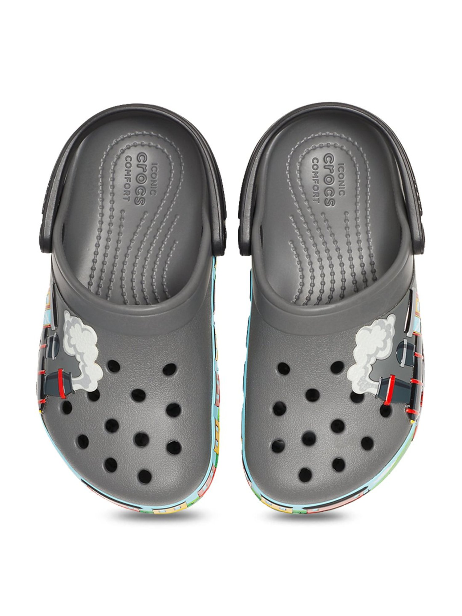 Buy Crocs Kids FunLab Slate Grey Back Strap Clogs for Boys at Best