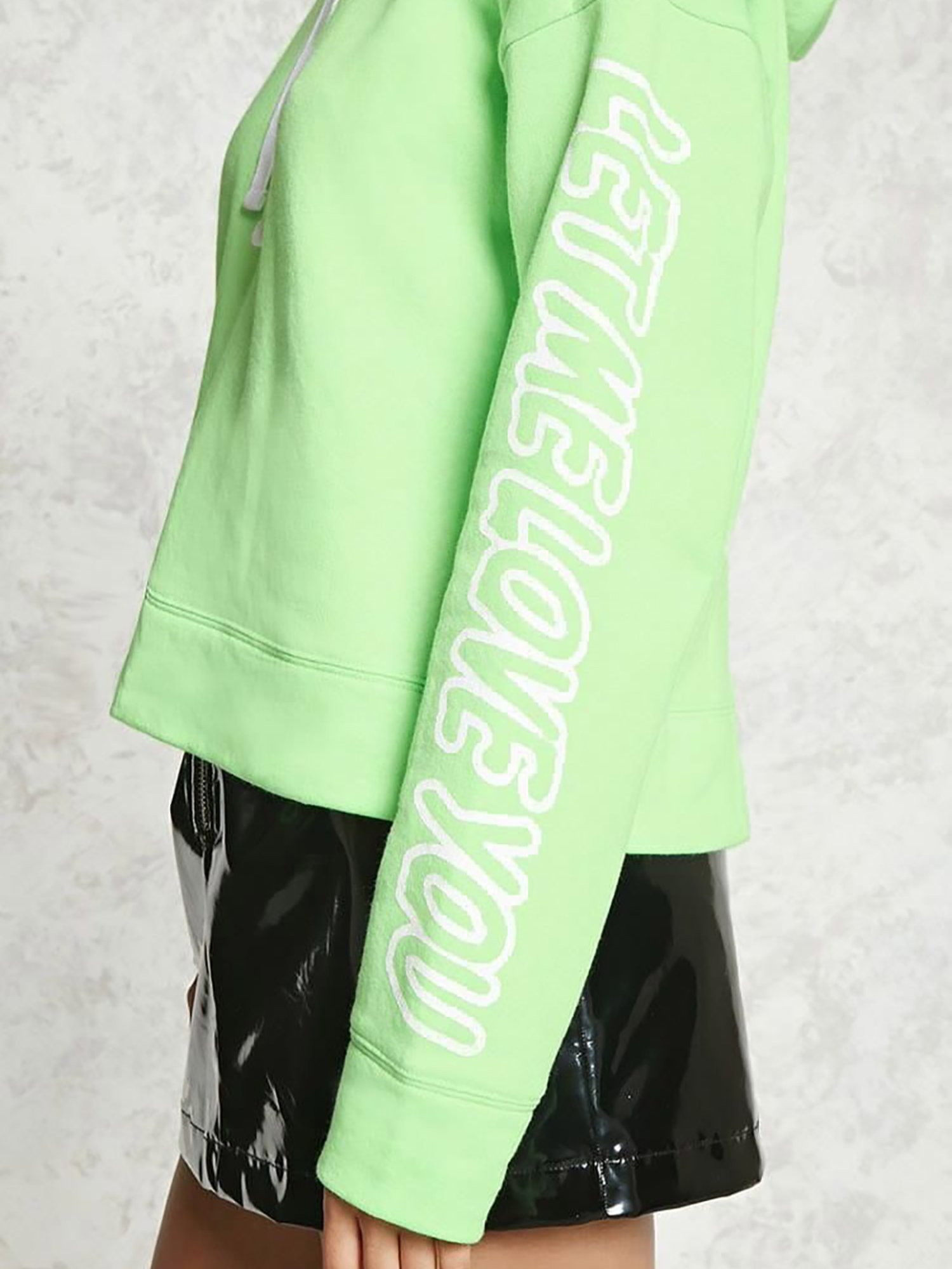 neon green hoodie women's