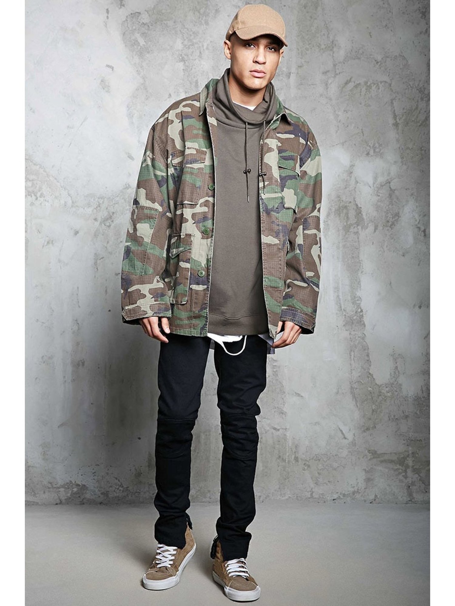 Buy Forever 21 Olive Green Cotton Regular Fit Camouflage Jacket for Mens  Online @ Tata CLiQ