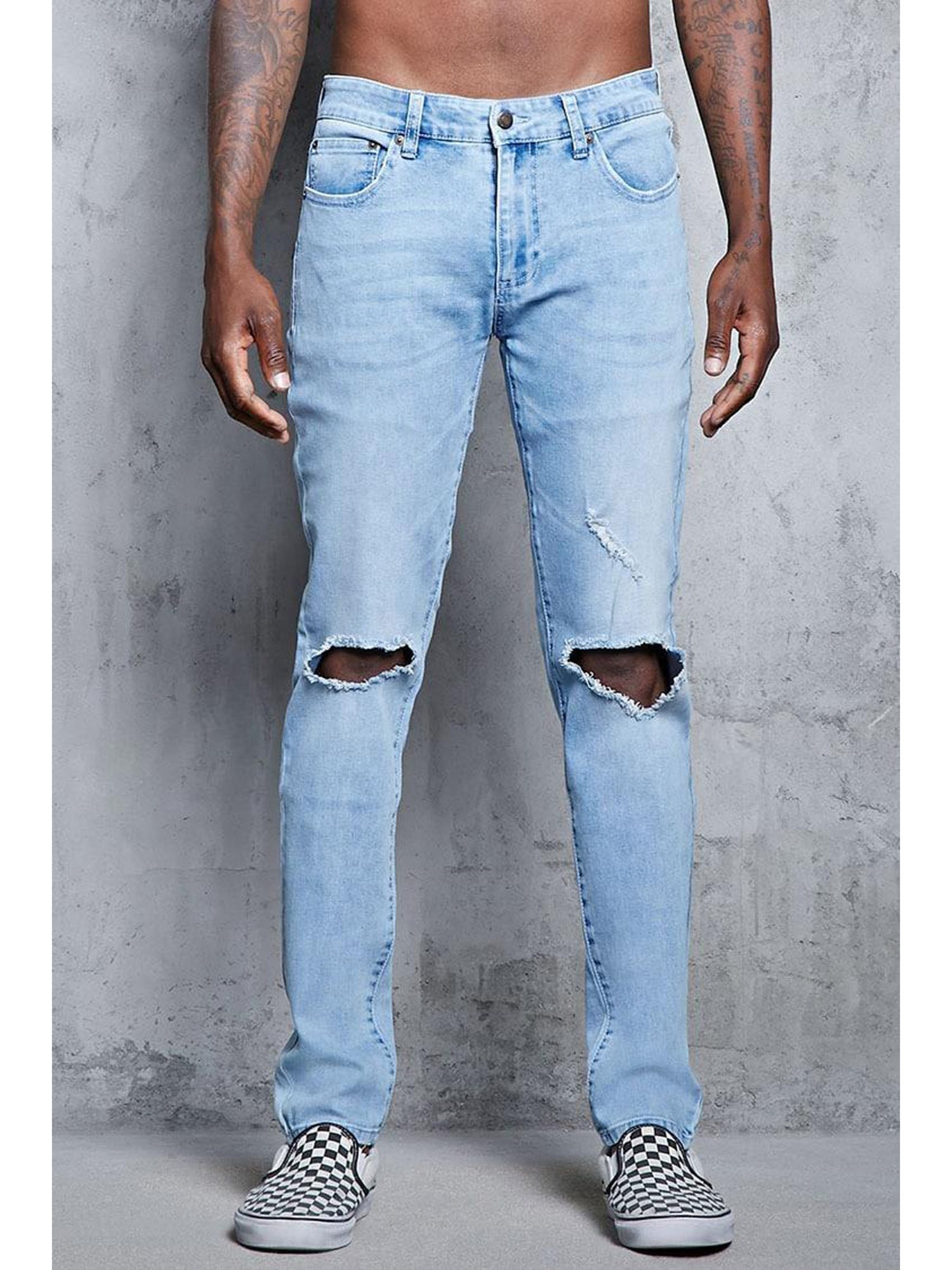 Forever 21 Classic Distressed Boyfriend Jeans, $24 | Forever 21 | Lookastic