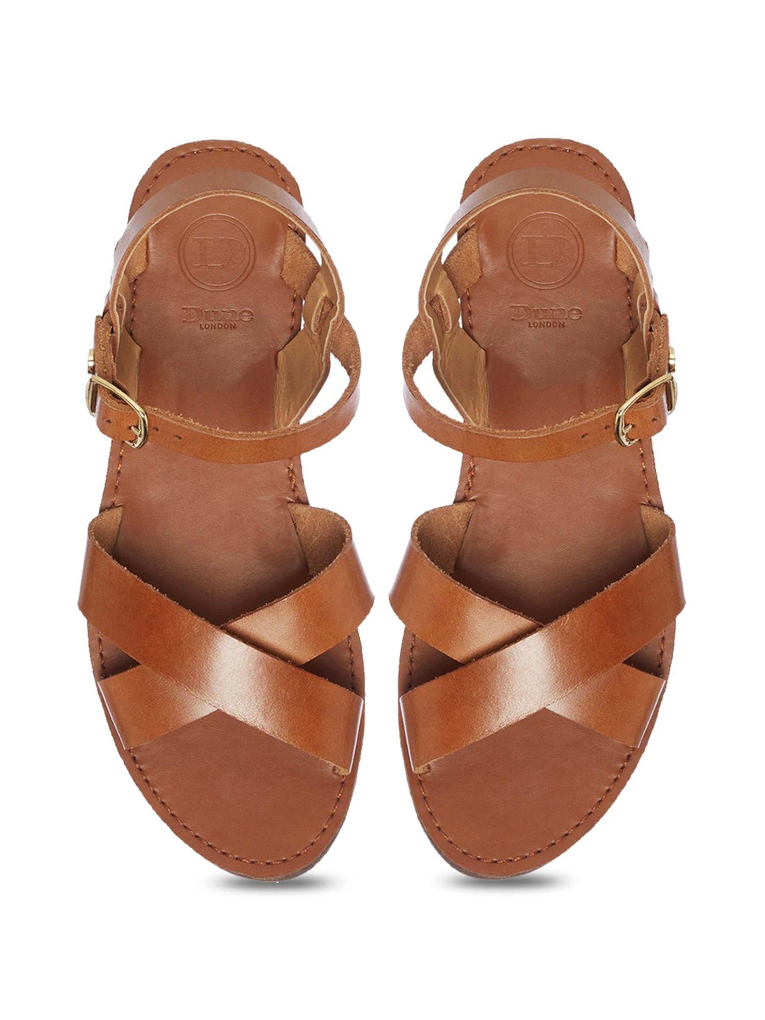 Buy Dune London Lavell Tan Ankle Strap 