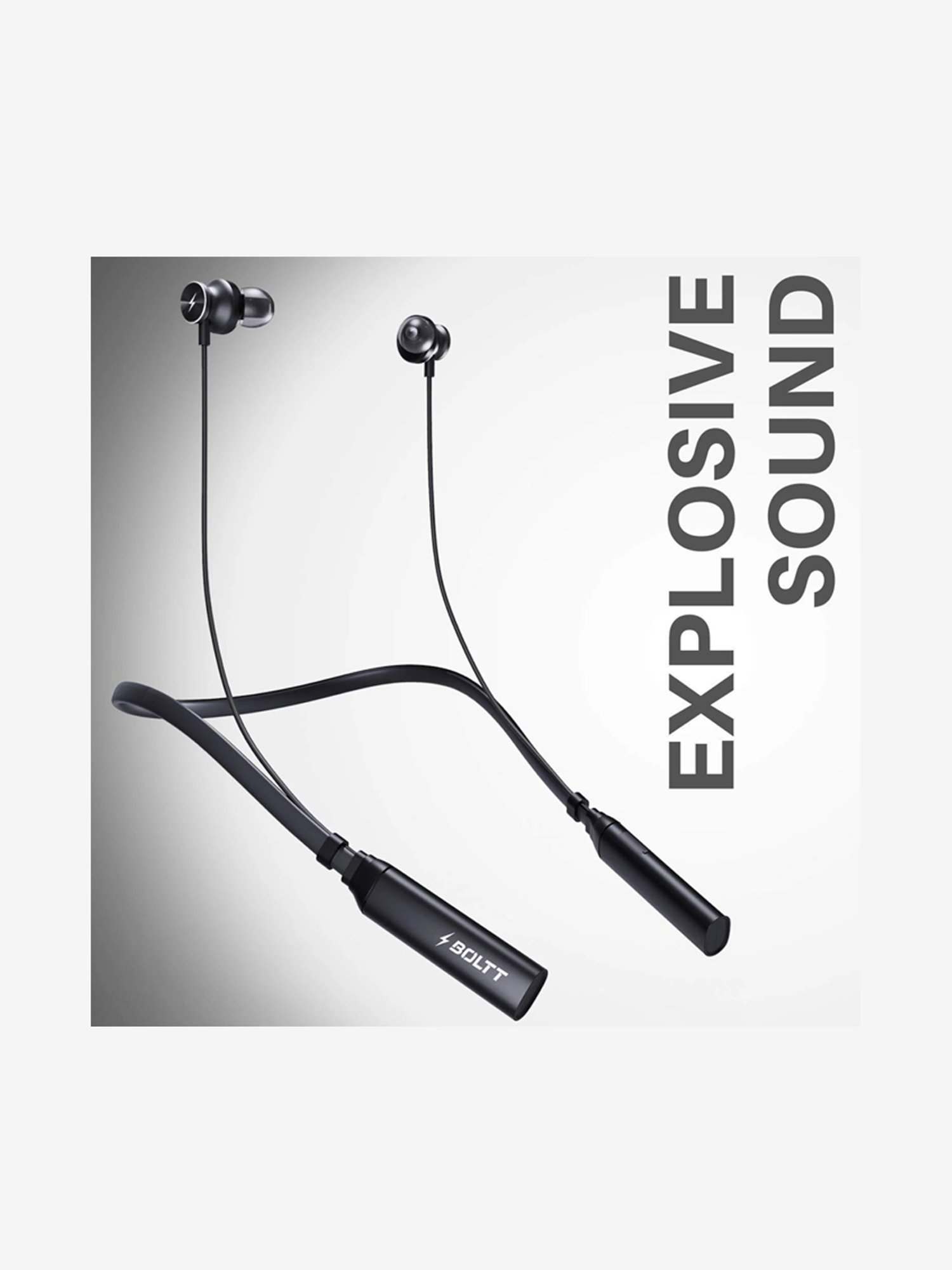 Buy Fire Boltt Echo 1000 Neckband Bluetooth 5.0 Earphone Black