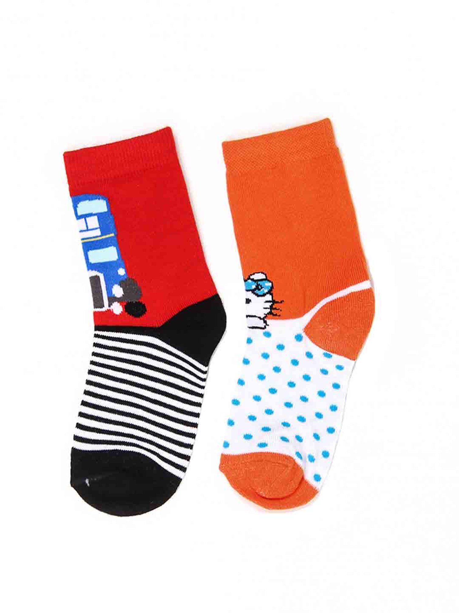 orange kids socks