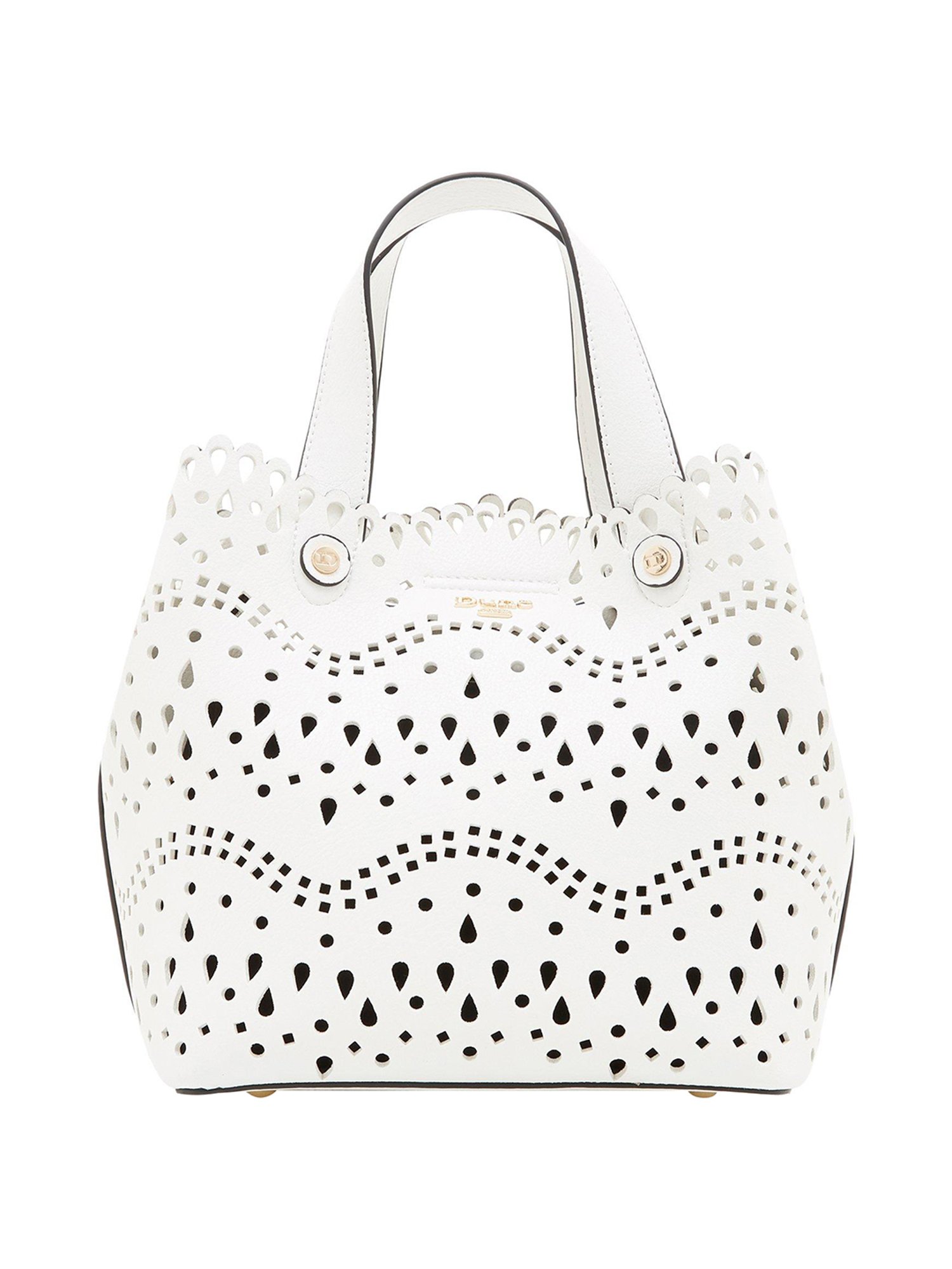 dune london white bag