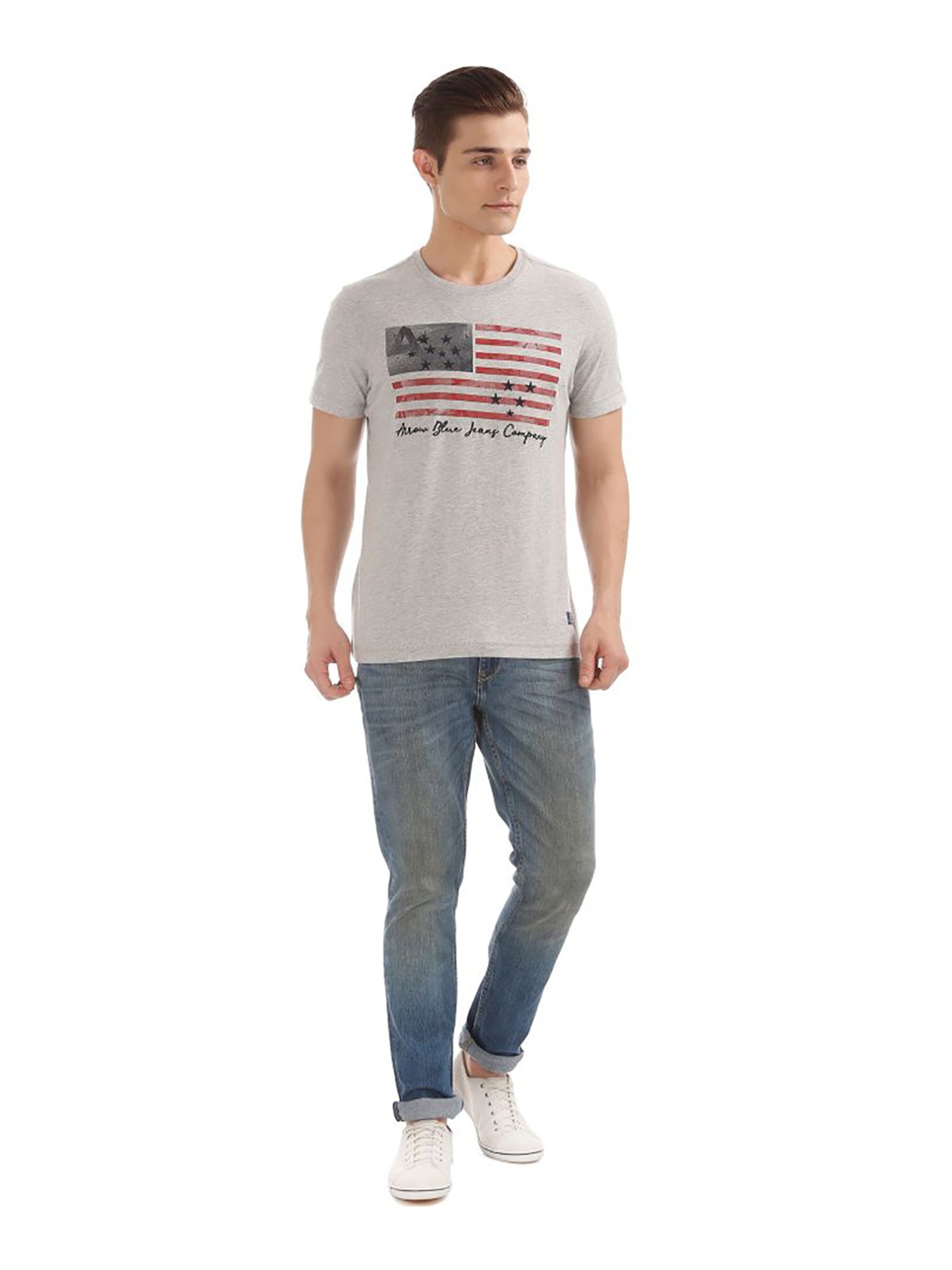 Buy Arrow Blue Jeans Blue Denim Lightly 
