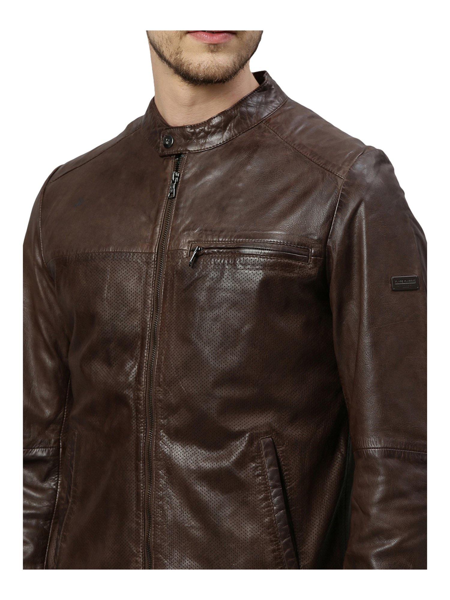 Rare Rabbit Brown Regular Fit Jacket 