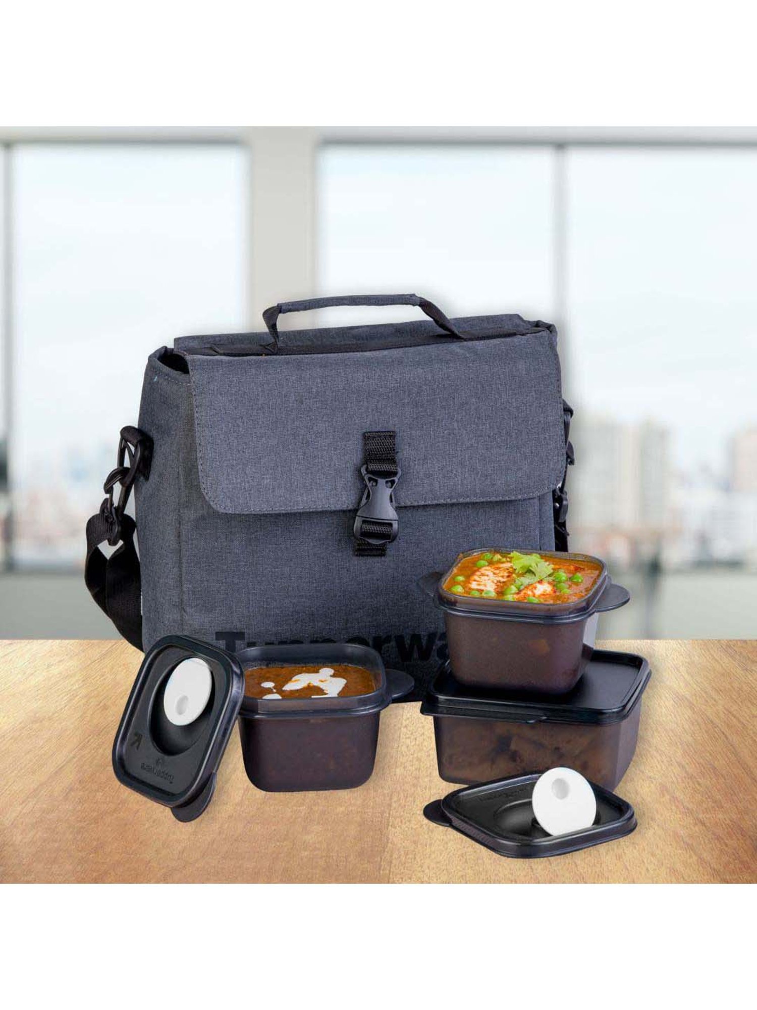 Flipkart.com | TUPPERWARE Office Lunch Set 3 Containers Lunch Box -