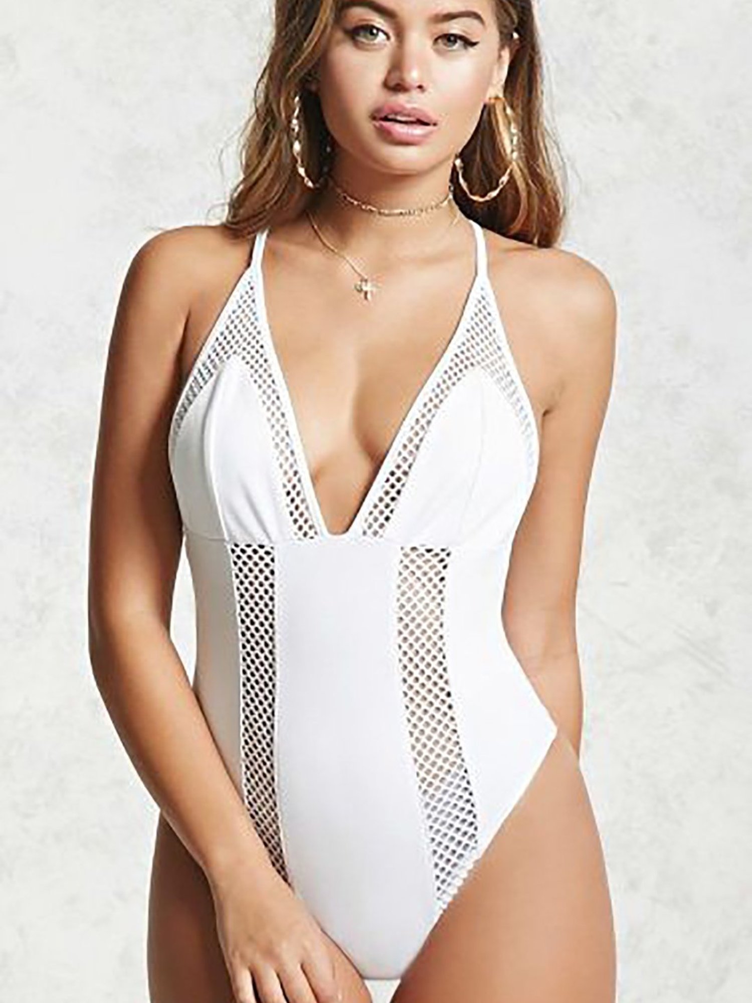 Buy Forever 21 White Lace Bodysuit for Women Online @ Tata CLiQ