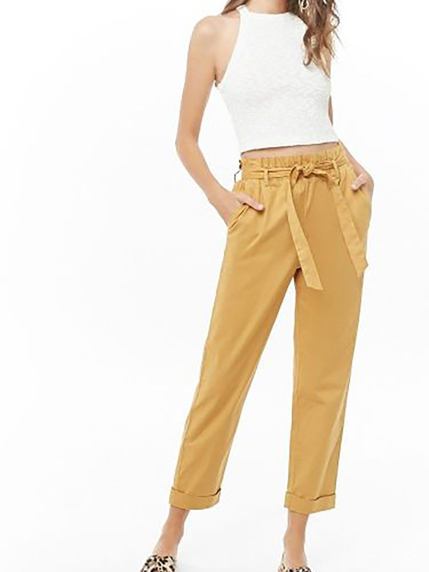 Carrie Paperbag Trousers  Ivory  Boden AU