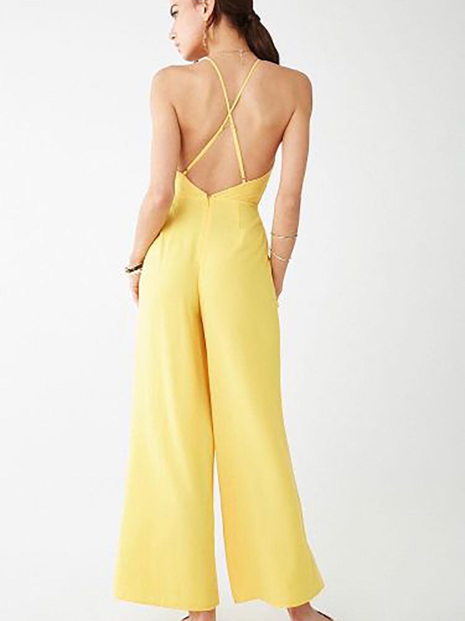 Forever 21 mustard jumpsuit Outlet
