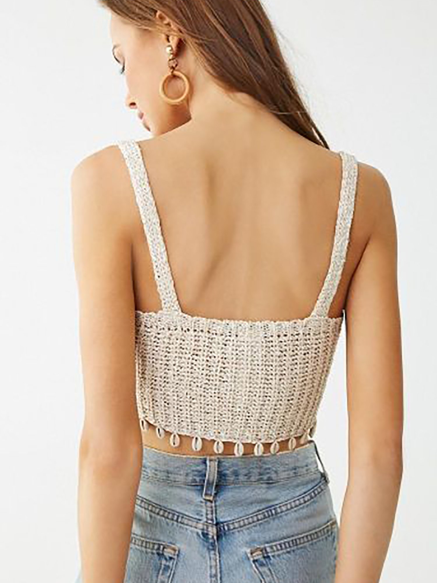Buy Forever 21 Beige Crochet Top for Women Online @ Tata CLiQ