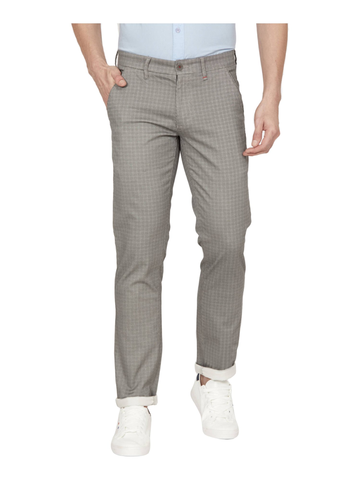 Oxemberg Grey Self Design Slim Fit Formal Trouser for men price  Best buy  price in India August 2023 detail  trends  PriceHunt