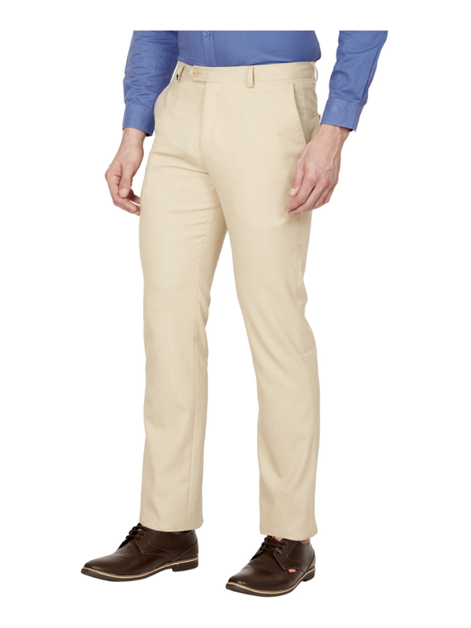 Buy Oxemberg Mustard Cotton Slim Fit Shirt for Mens Online @ Tata CLiQ