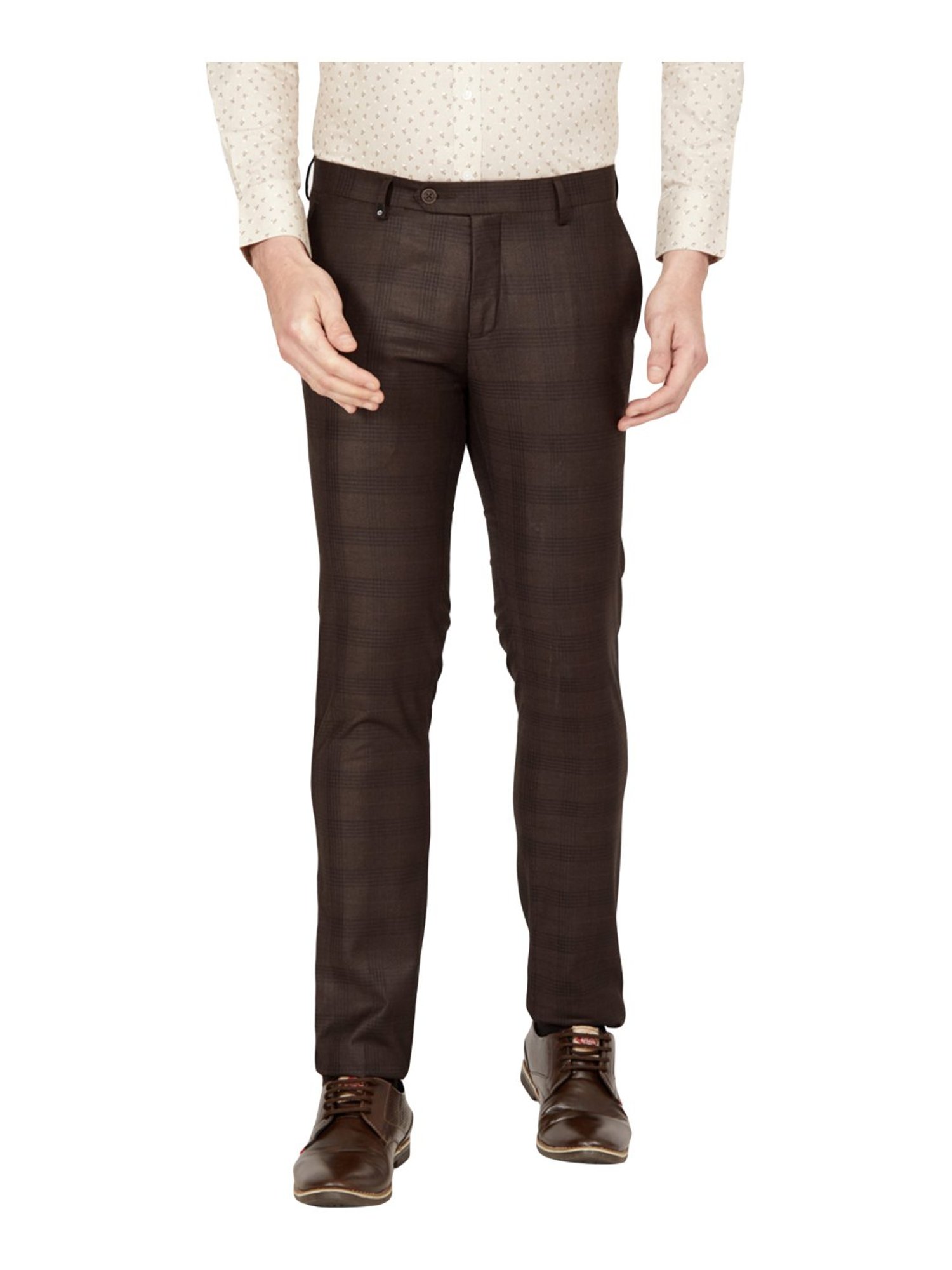 Buy Navy Blue Trousers & Pants for Men by OXEMBERG Online | Ajio.com