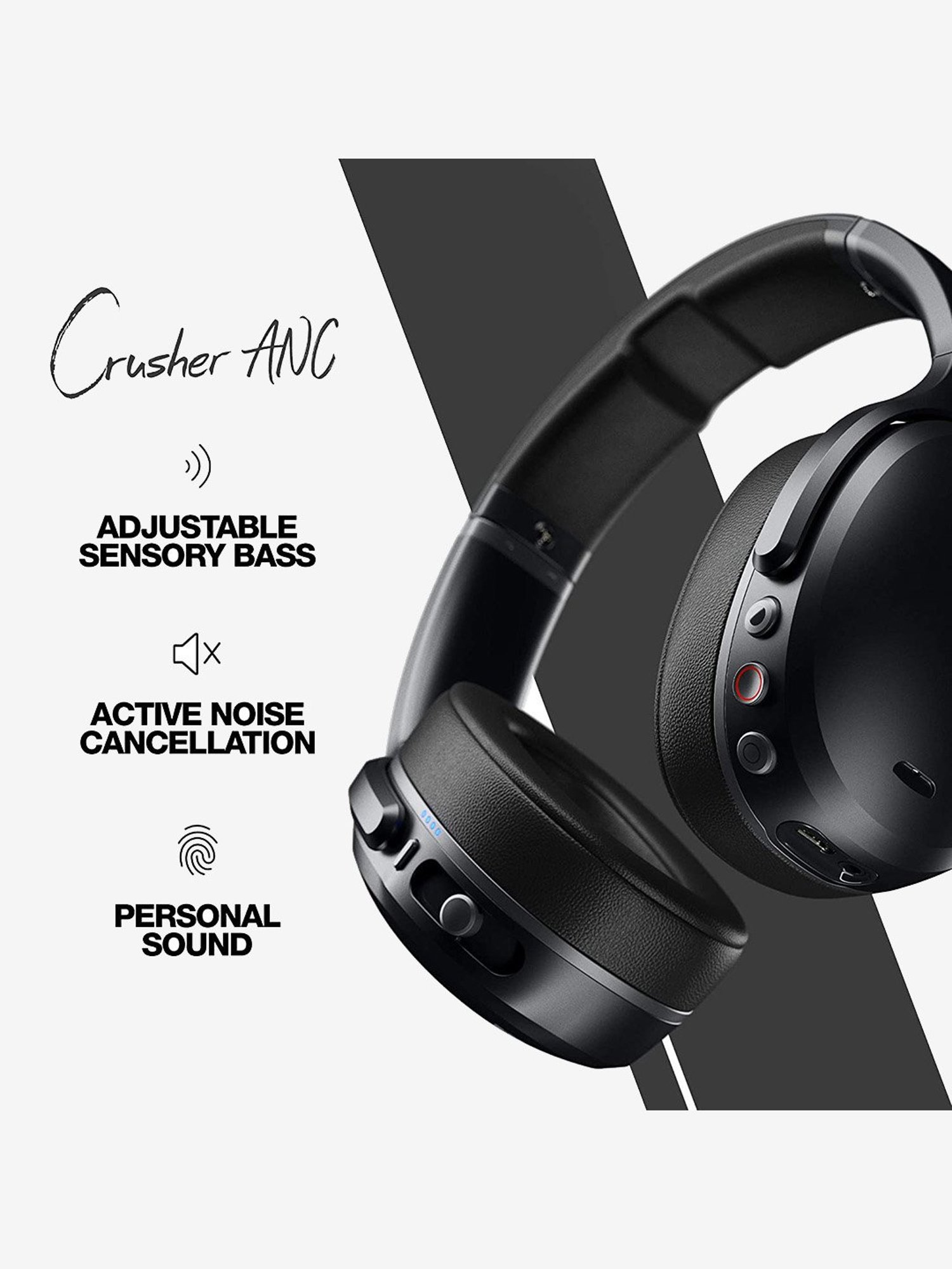 ヘッドホン Skullcandy CRUSHER ANC S6CPW-M448 Buy Skullcandy Crusher Over The Ear Bluetooth Headphone with Mic