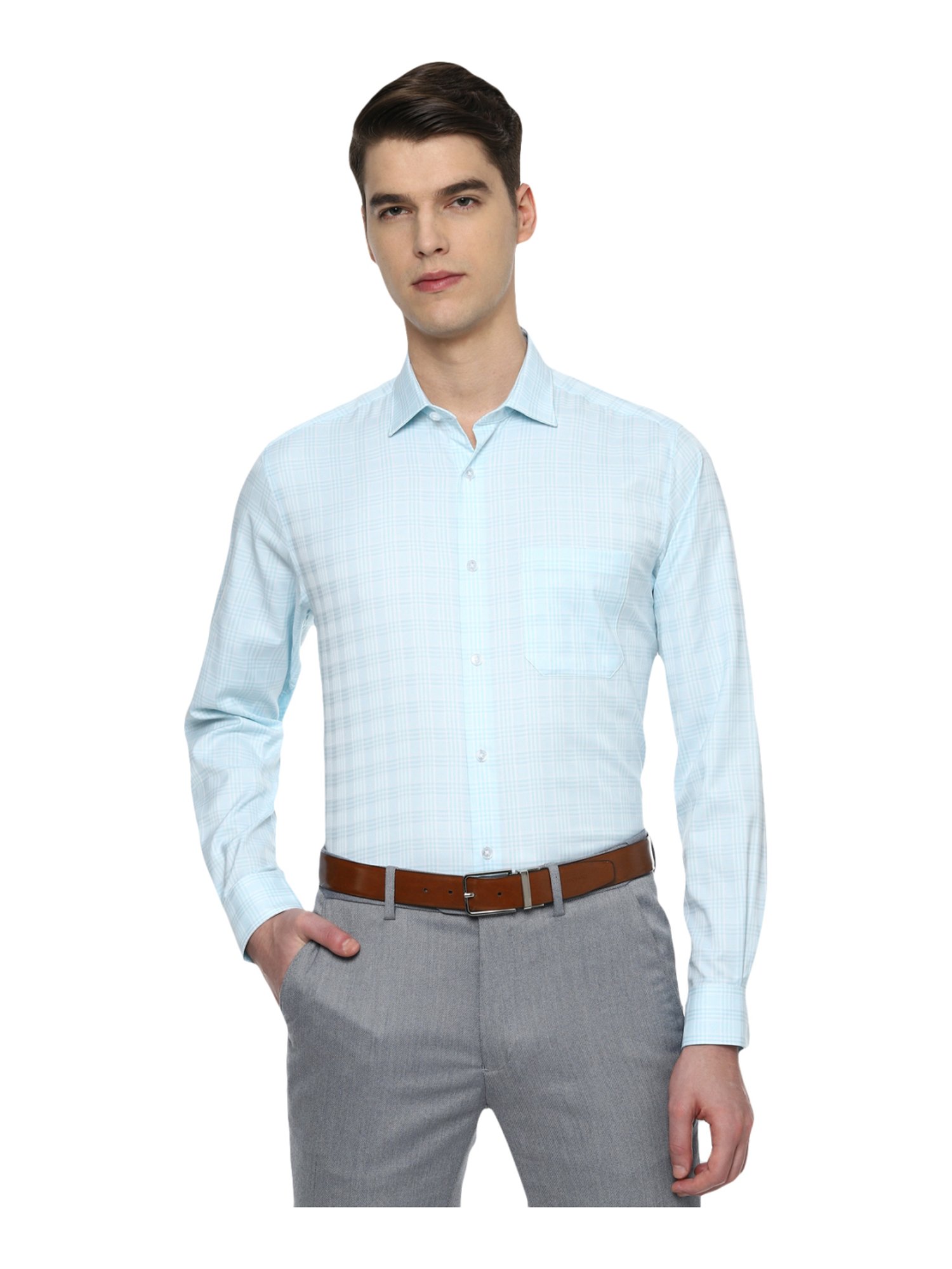 Buy Louis Philippe Grey Slim Fit Checks Three Piece Suit for Mens Online @  Tata CLiQ